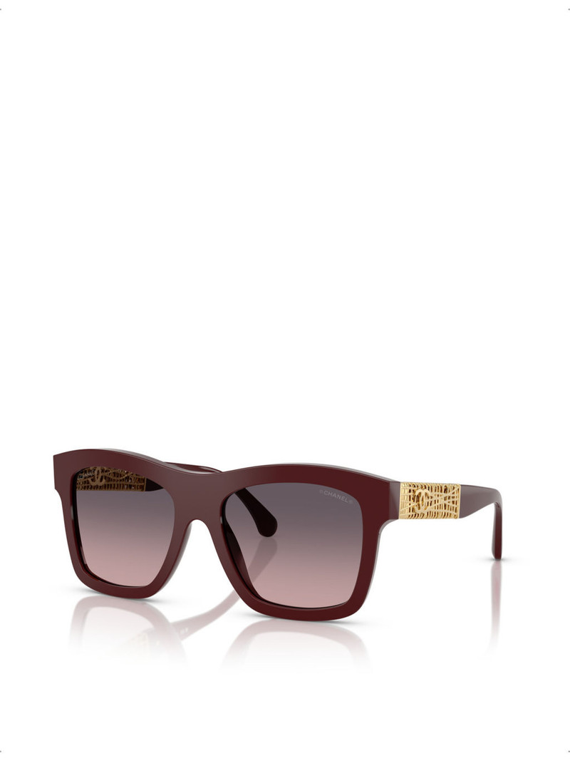 CHANEL CH5533 Square-Frame Acetate Sunglasses outlook