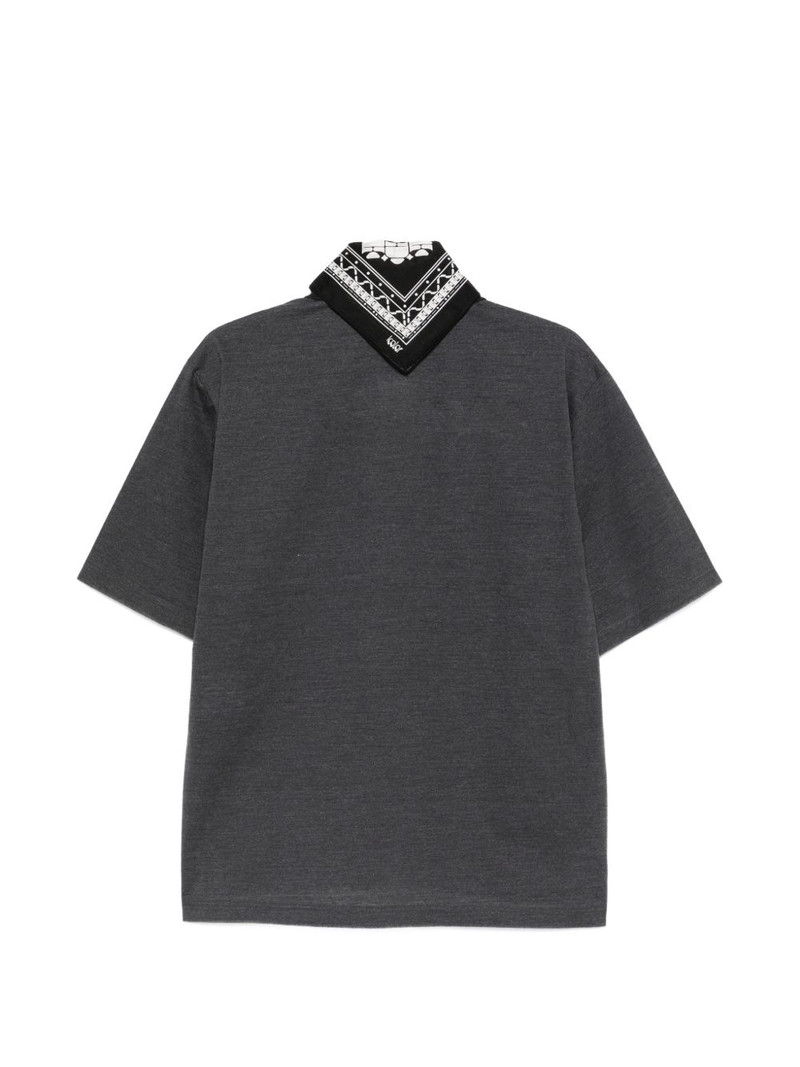 Kolor logo-embroidered polo shirt outlook
