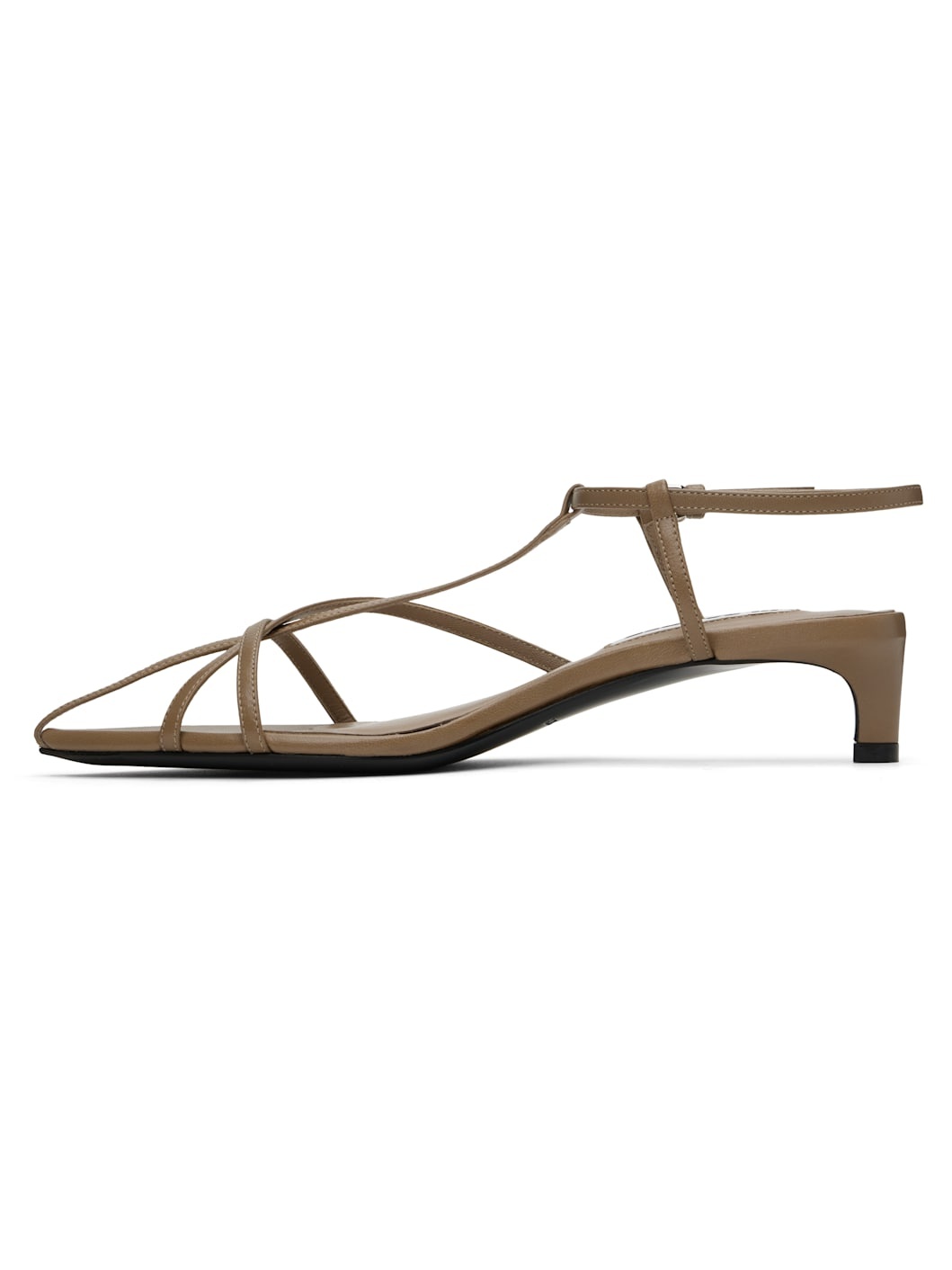Beige High Heeled Sandals - 3