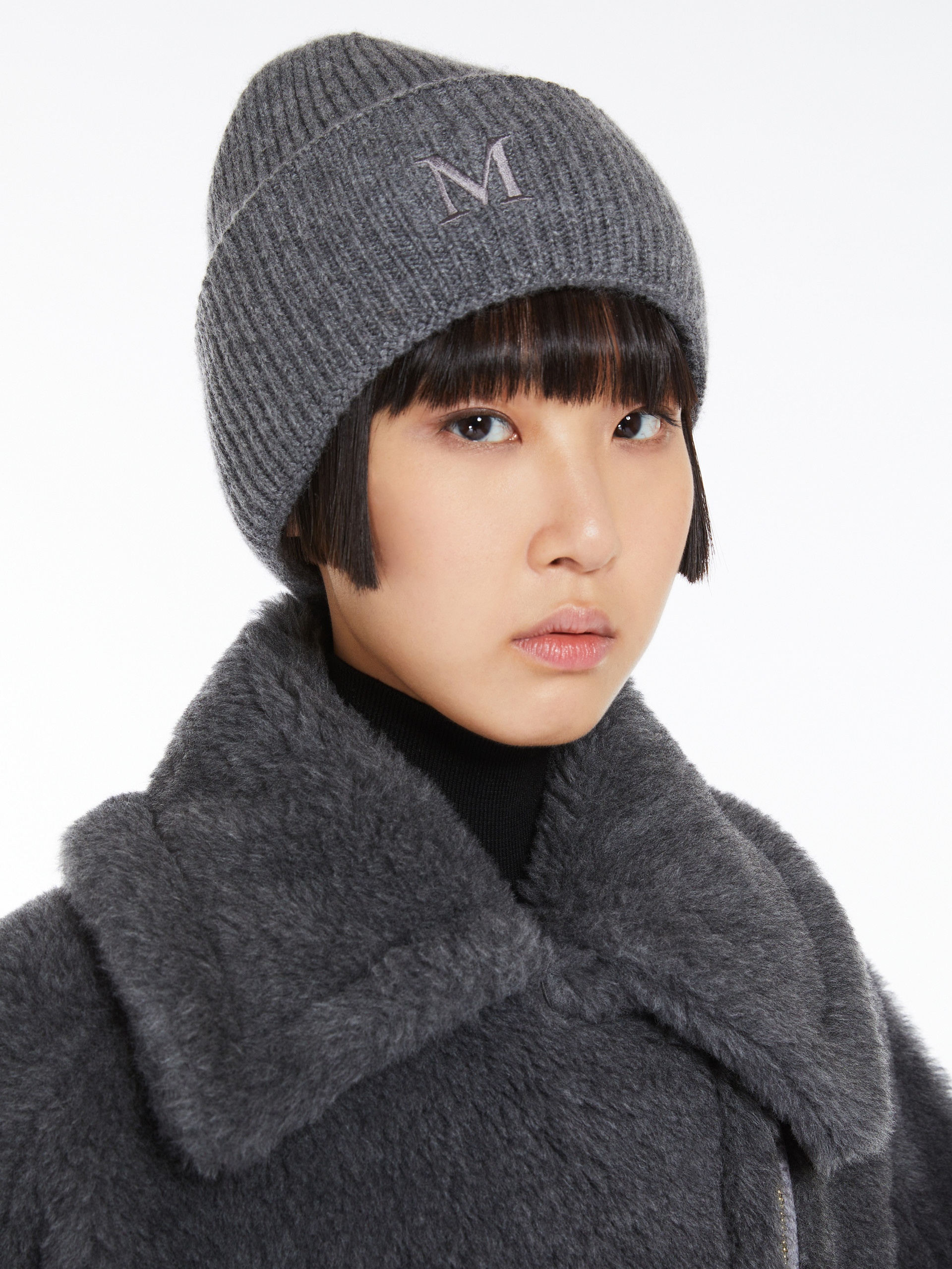 RETINA Ribbed cashmere beanie - 3