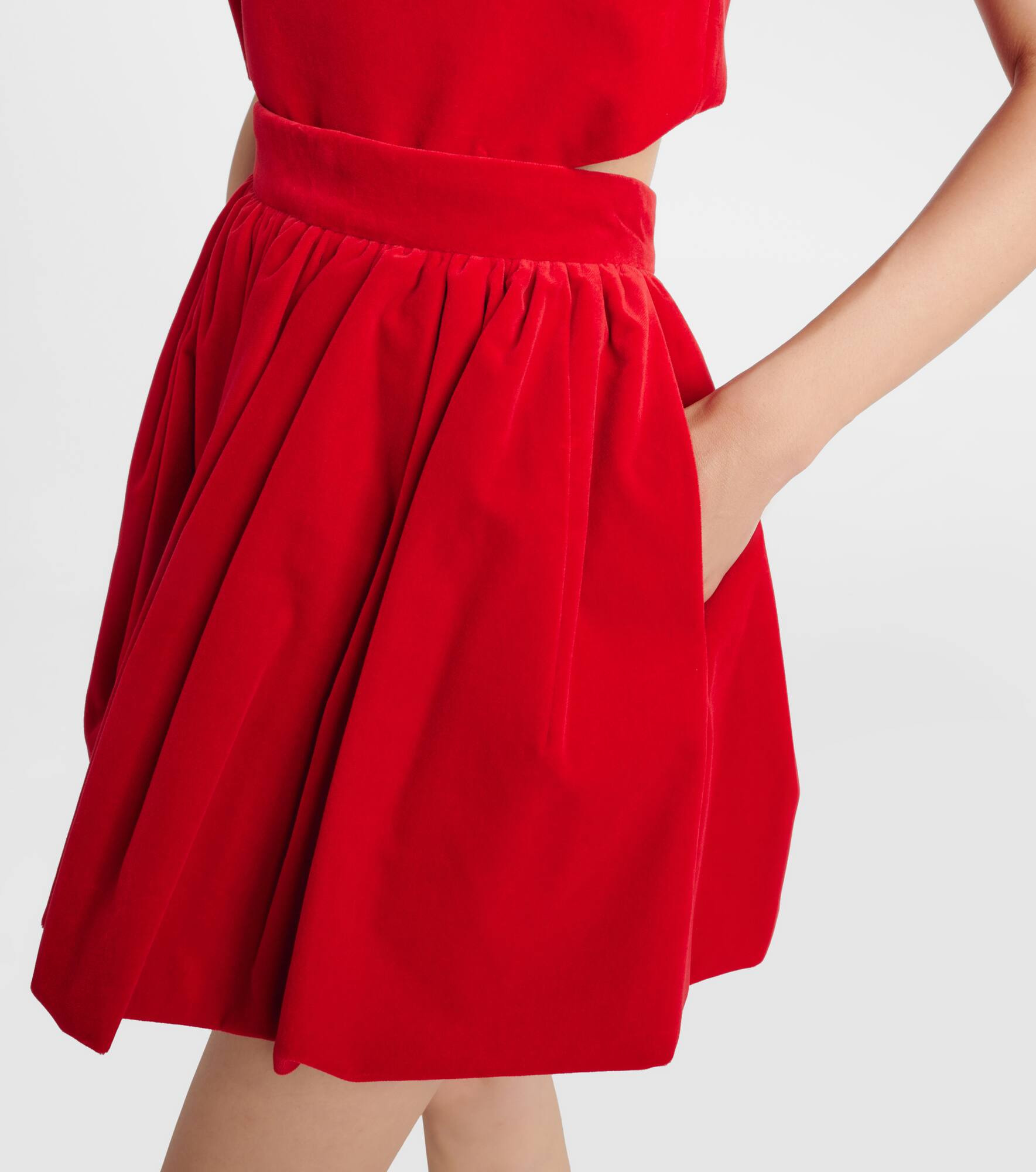 Cotton balloon miniskirt - 4