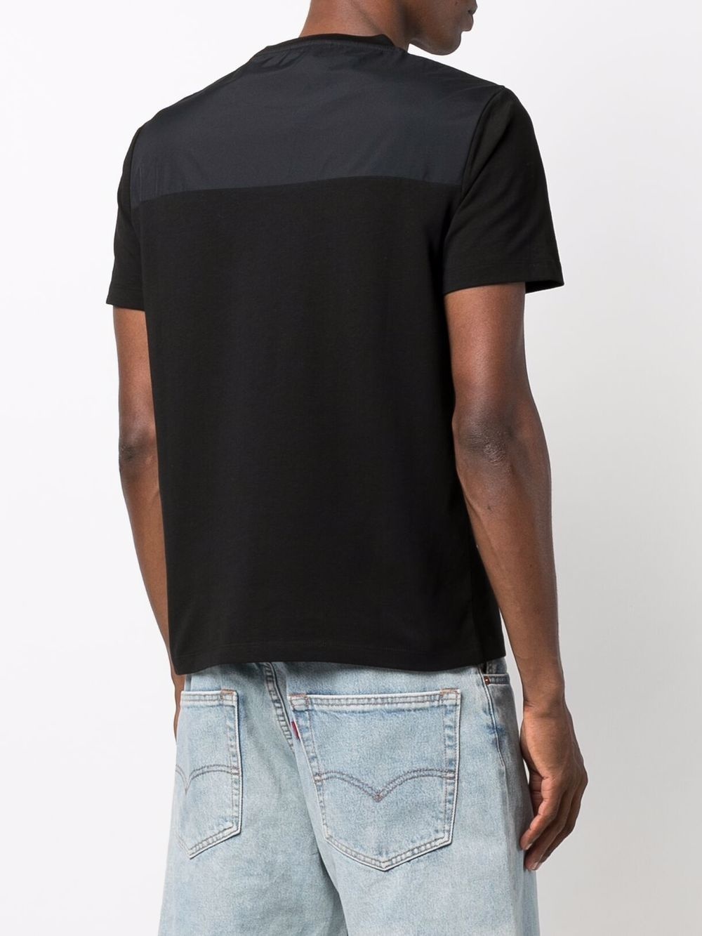 panelled short-sleeved T-shirt - 4