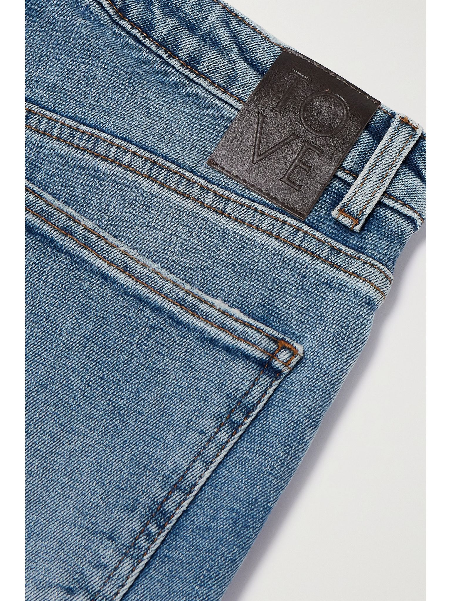 Marlo high-rise straight-leg jeans Blue - 7