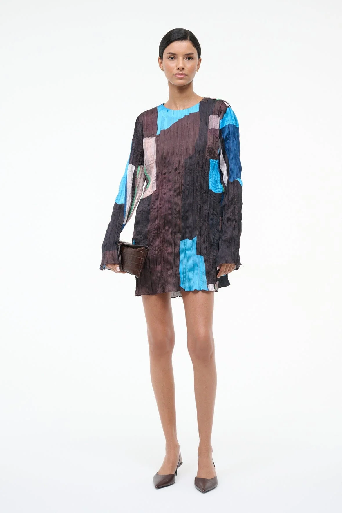 STAUD KONA DRESS BLUE PRISM - 1