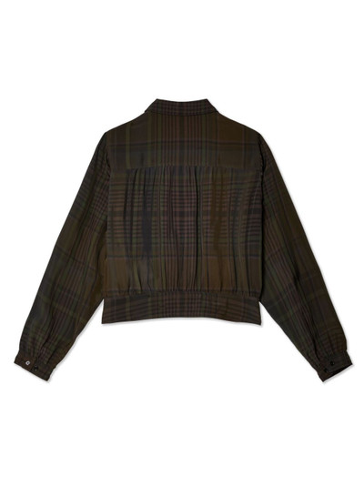 Lemaire checked  cropped shirt outlook