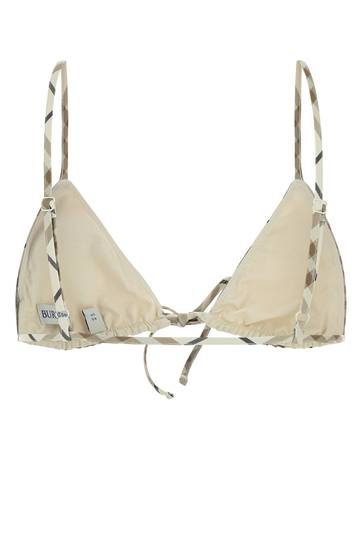 Printed stretch nylon bikini top - 2