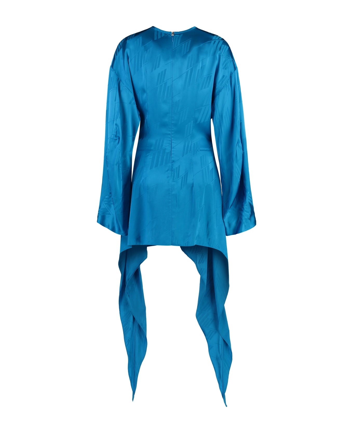 Louie Light Blue Viscose Dress - 2