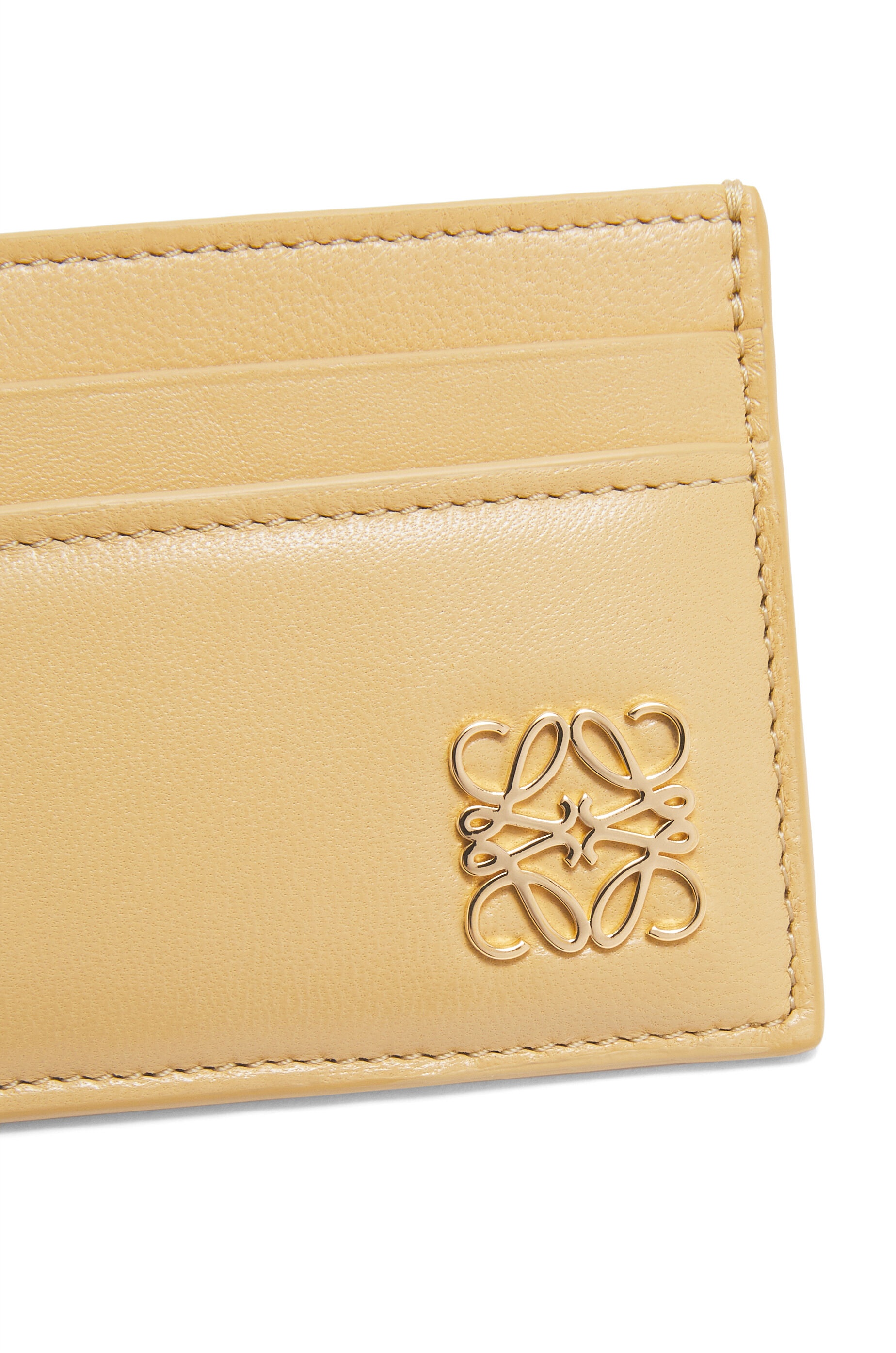 Puffer Anagram plain cardholder in shiny nappa calfskin - 4