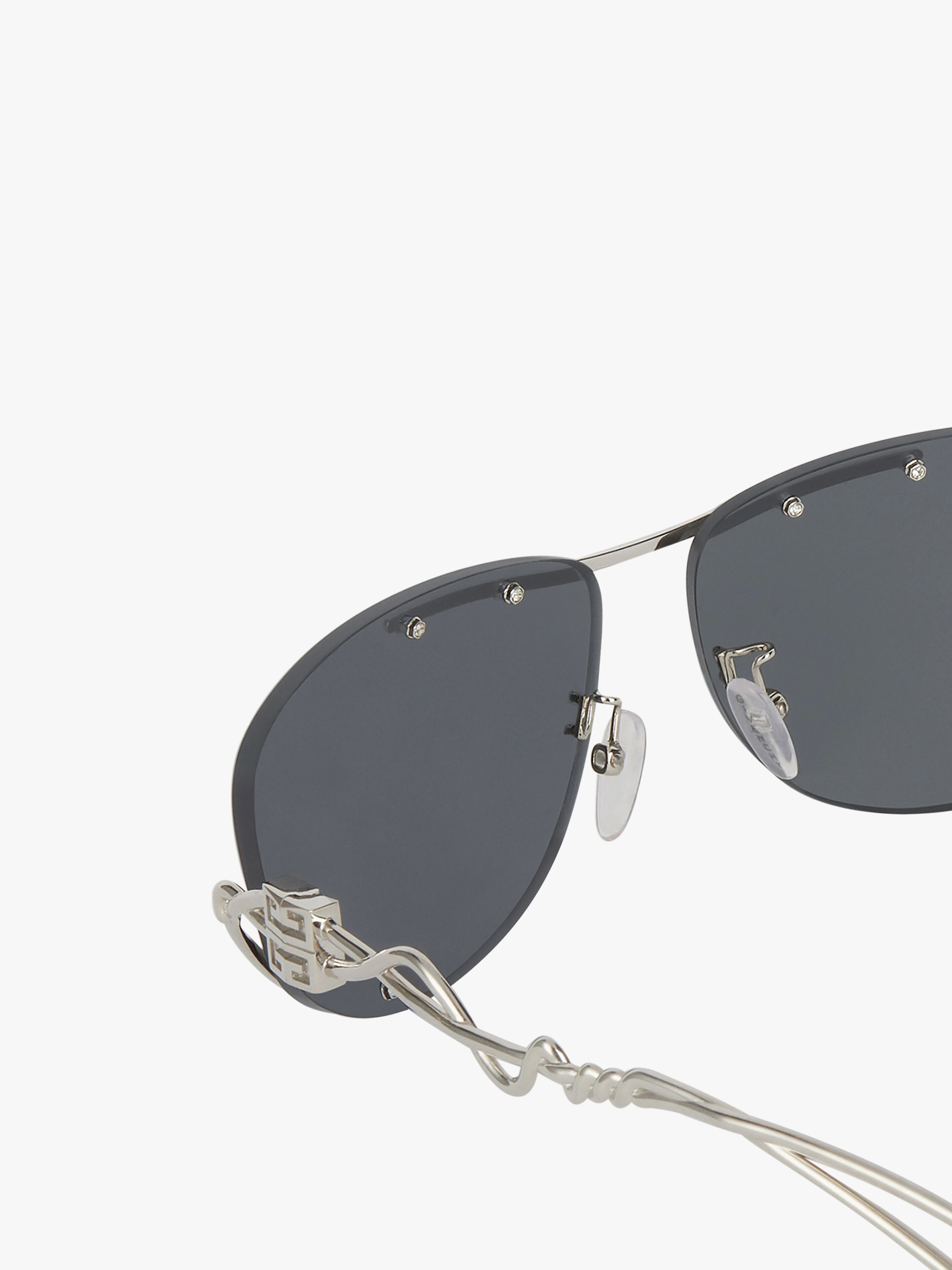 GV TWISTED UNISEX SUNGLASSES IN METAL - 2