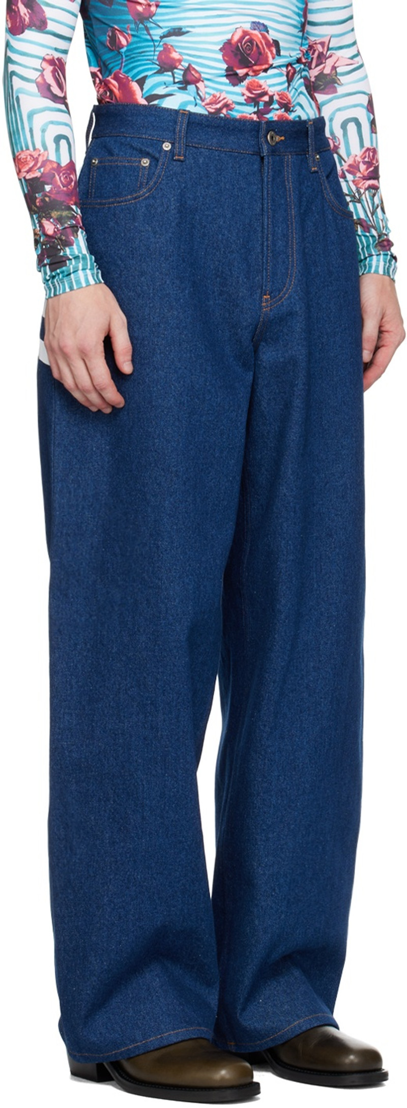 Jean Paul Gaultier Indigo 'The Marinière' Jeans outlook
