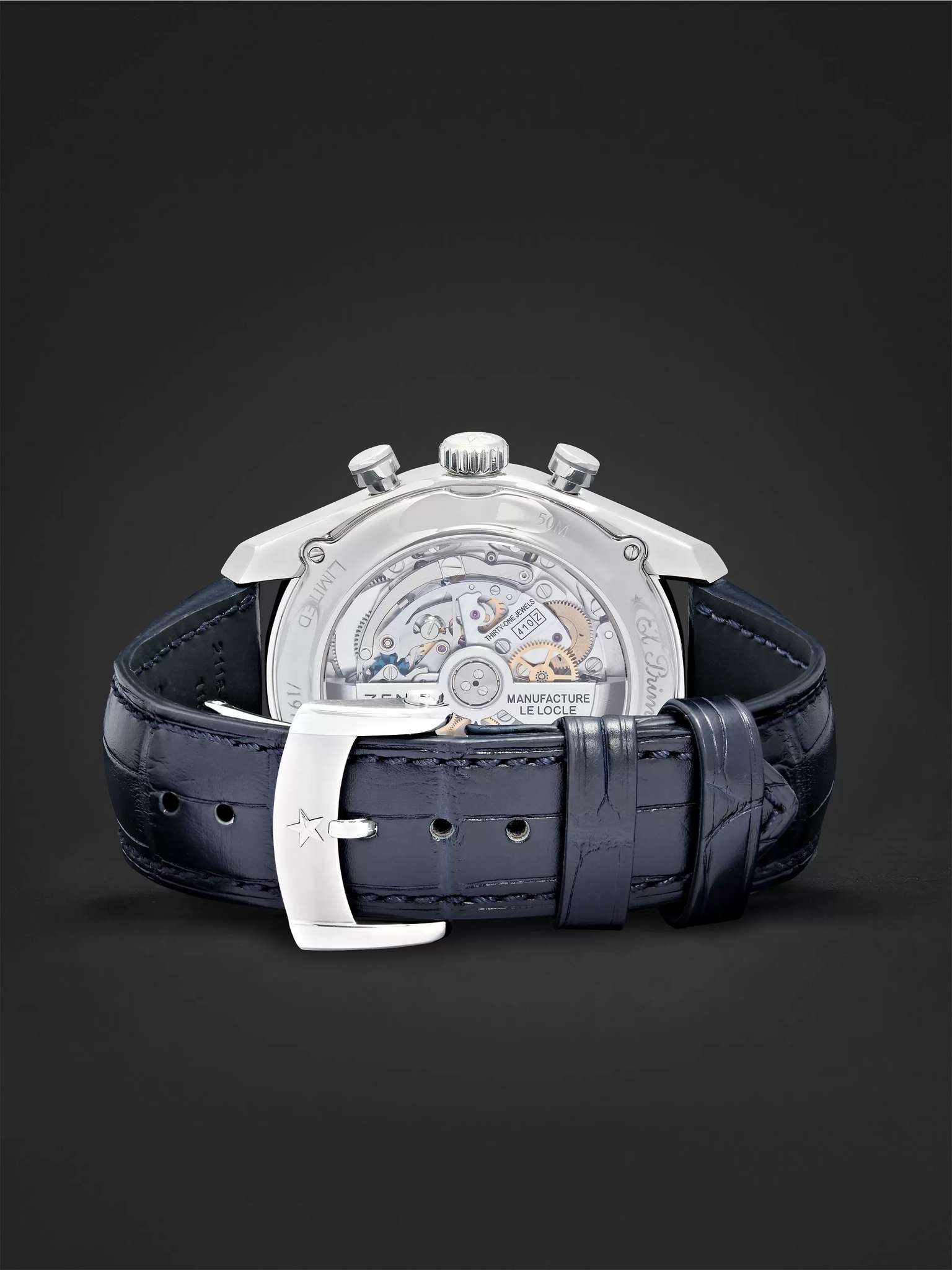 El Primero 410 42mm Stainless Steel and Alligator Watch, Ref. No. 03.2097.410/51.C700 - 3