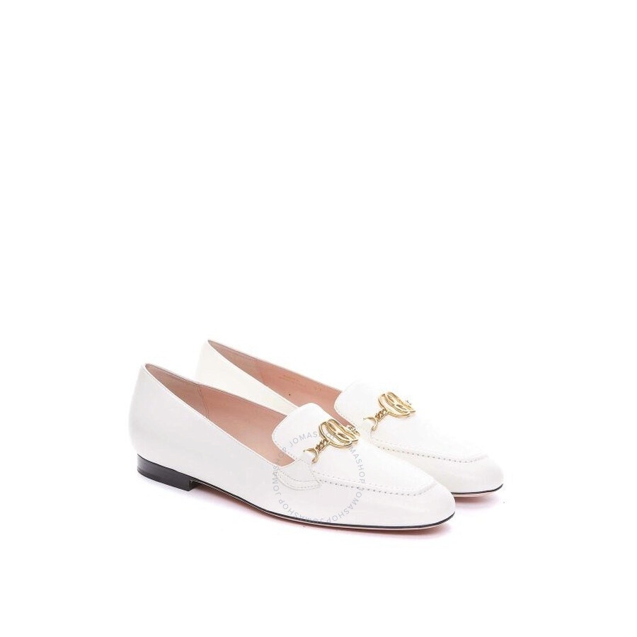 Bally - Bally Obrien Logo Plaque Leather Loafers, Brand Size 4.5 ( US Size 5.5 ) - 2