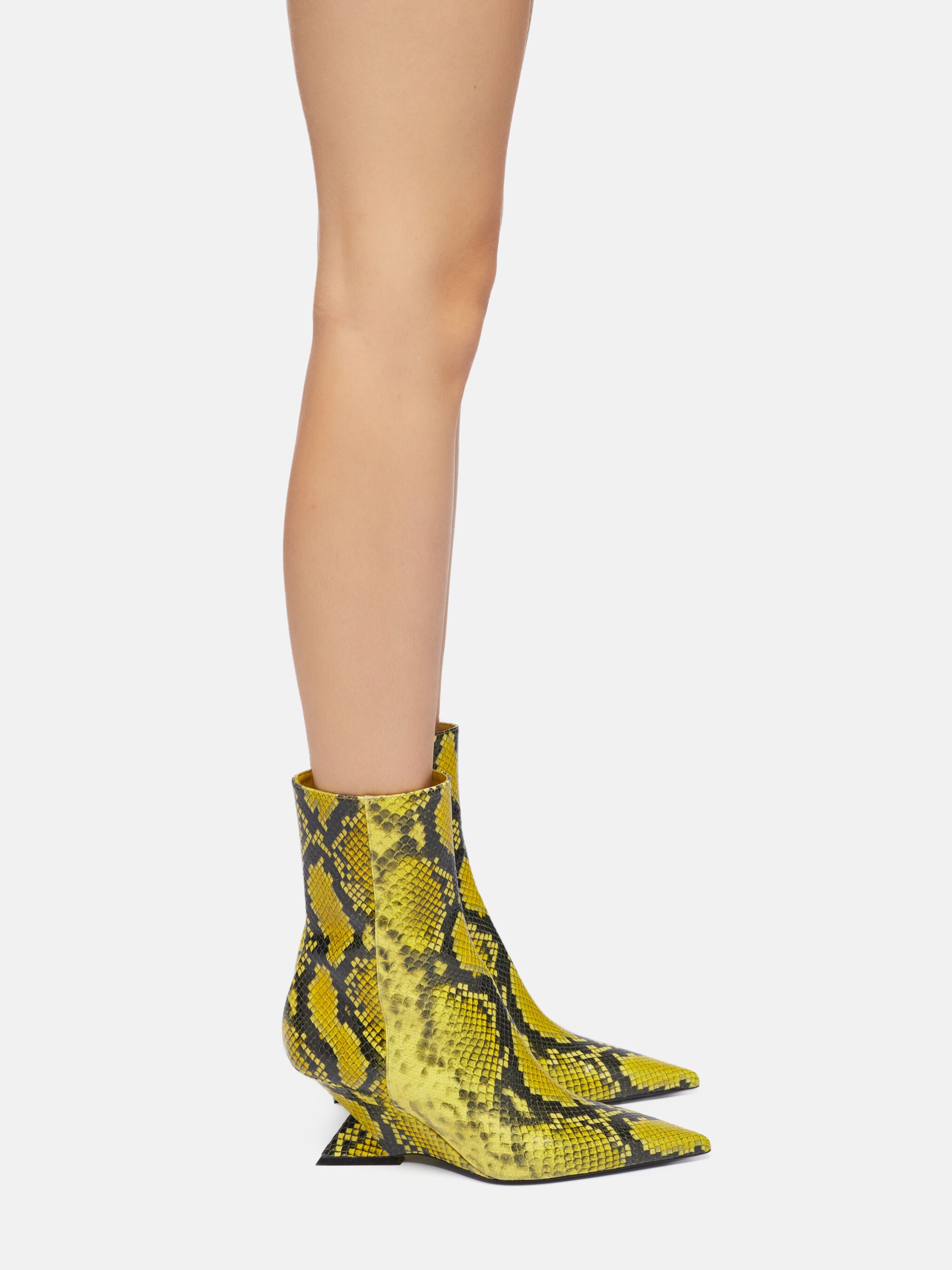 ''CHEOPE'' FLUO YELLOW ANKLE BOOT - 2