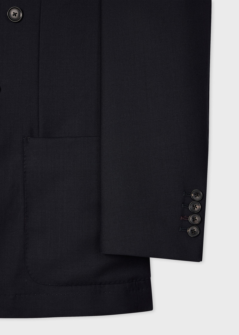 A Suit To Travel In - Navy Double-Breasted Wool Blazer 3