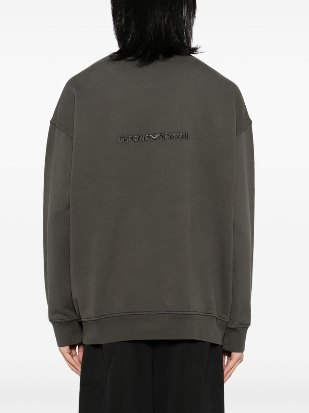 logo-embroidered sweatshirt - 4