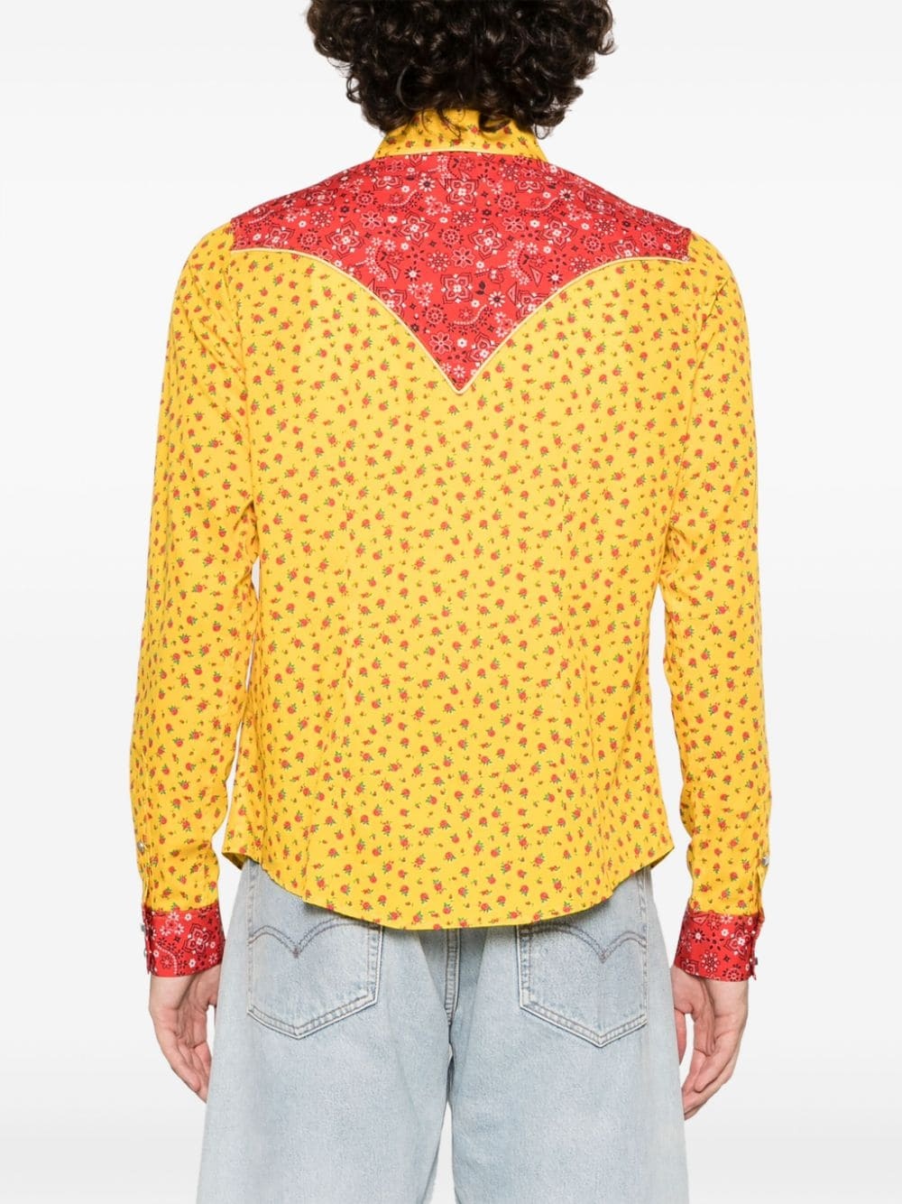 fruit-print cotton shirt - 4