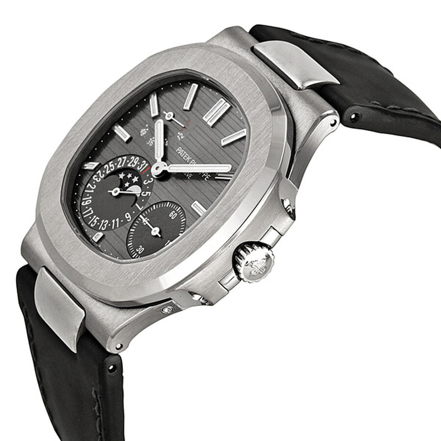 Pre-owned Patek Philippe Nautilus Slate Grey Dial Men's Watch 5712G-001 - 2