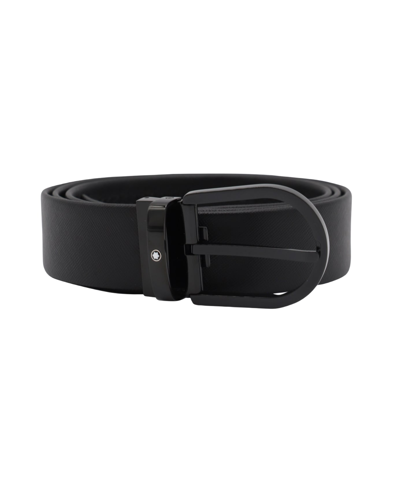 Montblanc Black Leather Belt | italist | REVERSIBLE