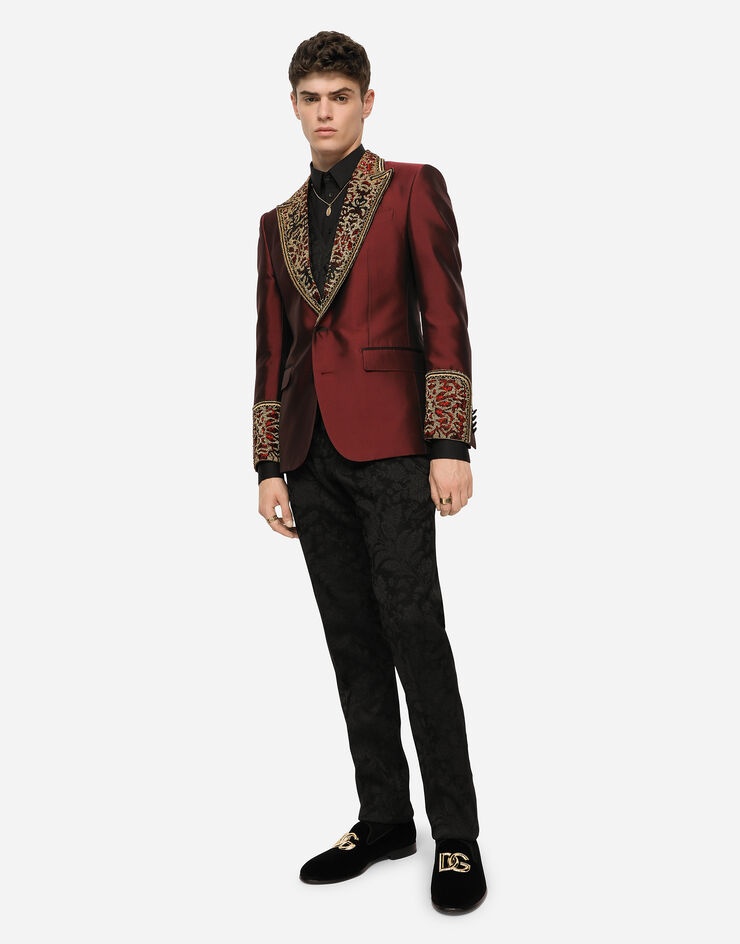Sicilia-fit tuxedo suit with synthetic rhinestones - 10
