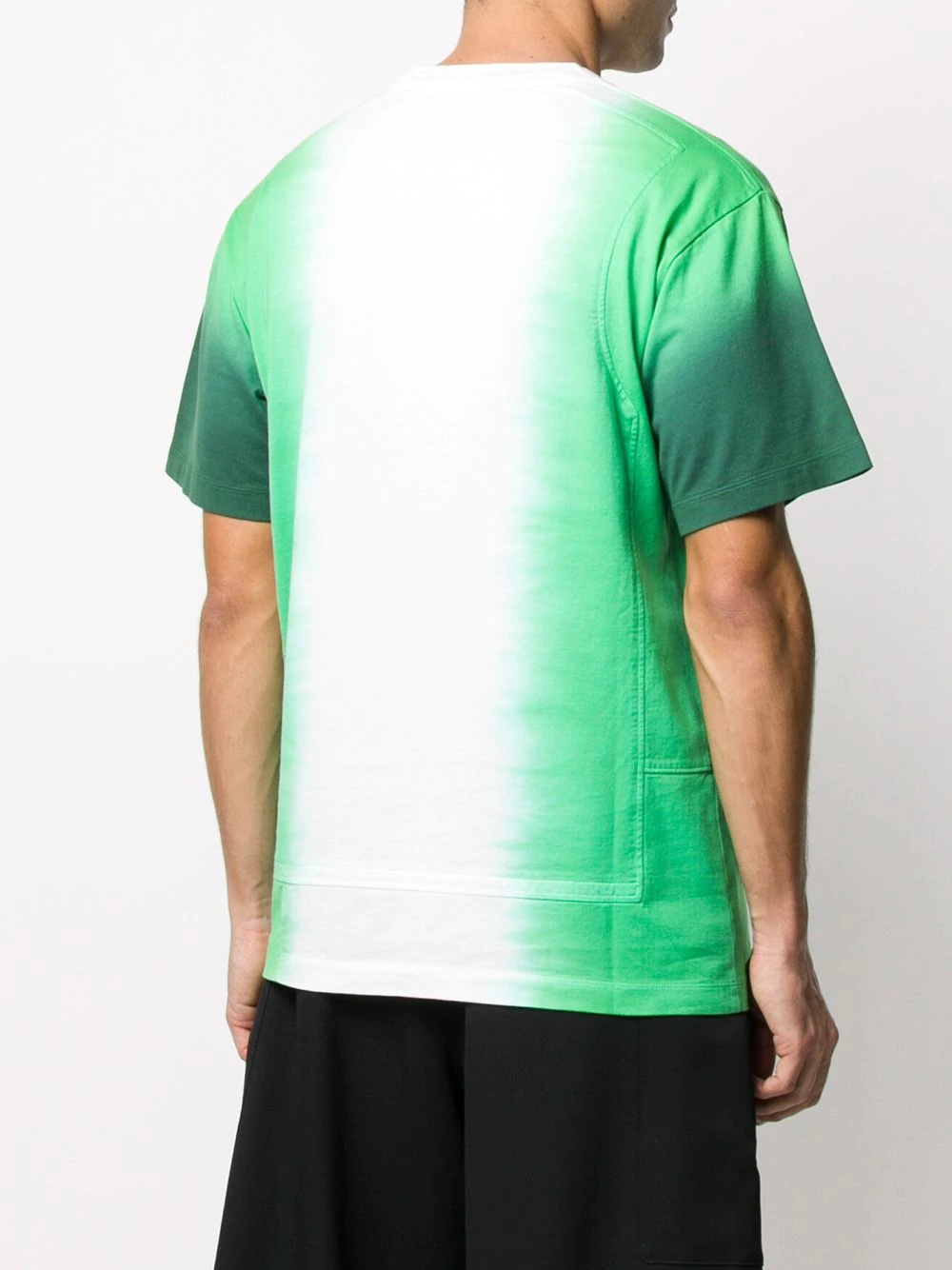 short sleeve gradient print T-shirt - 5