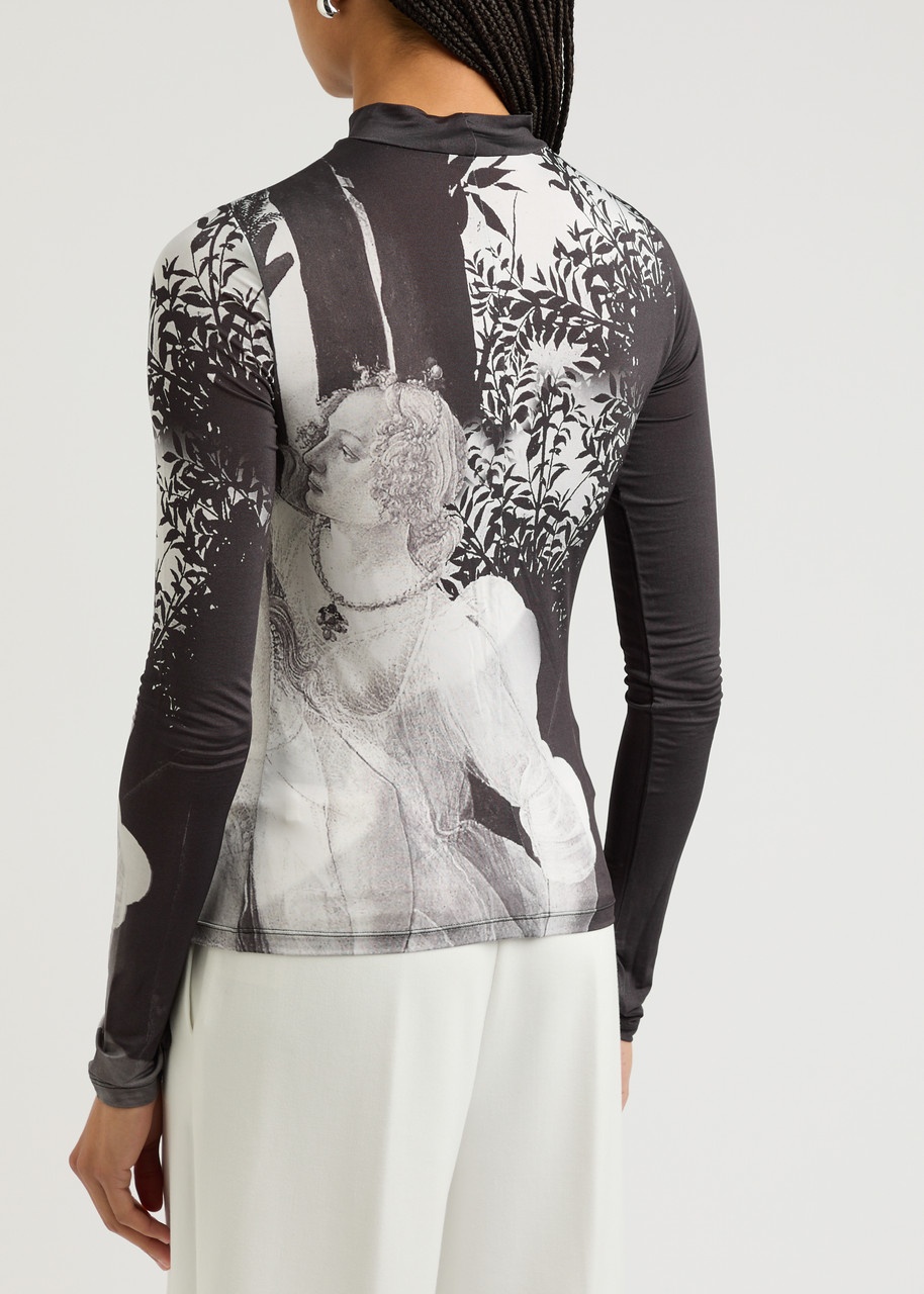 Alice + Olivia Delaina Printed Jersey top - 3