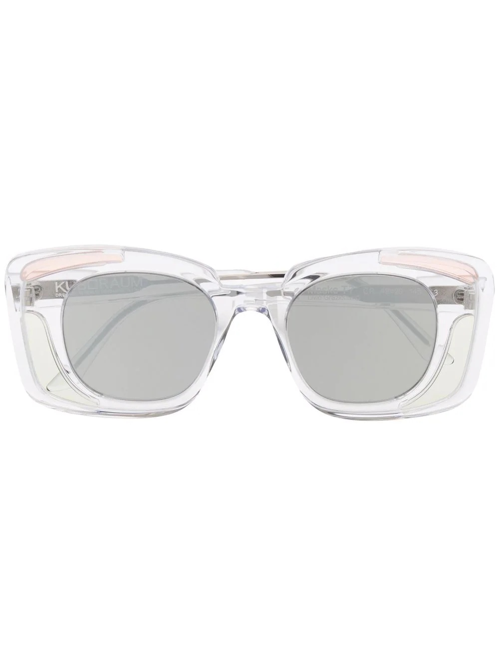 transparent-frame sunglasses - 1