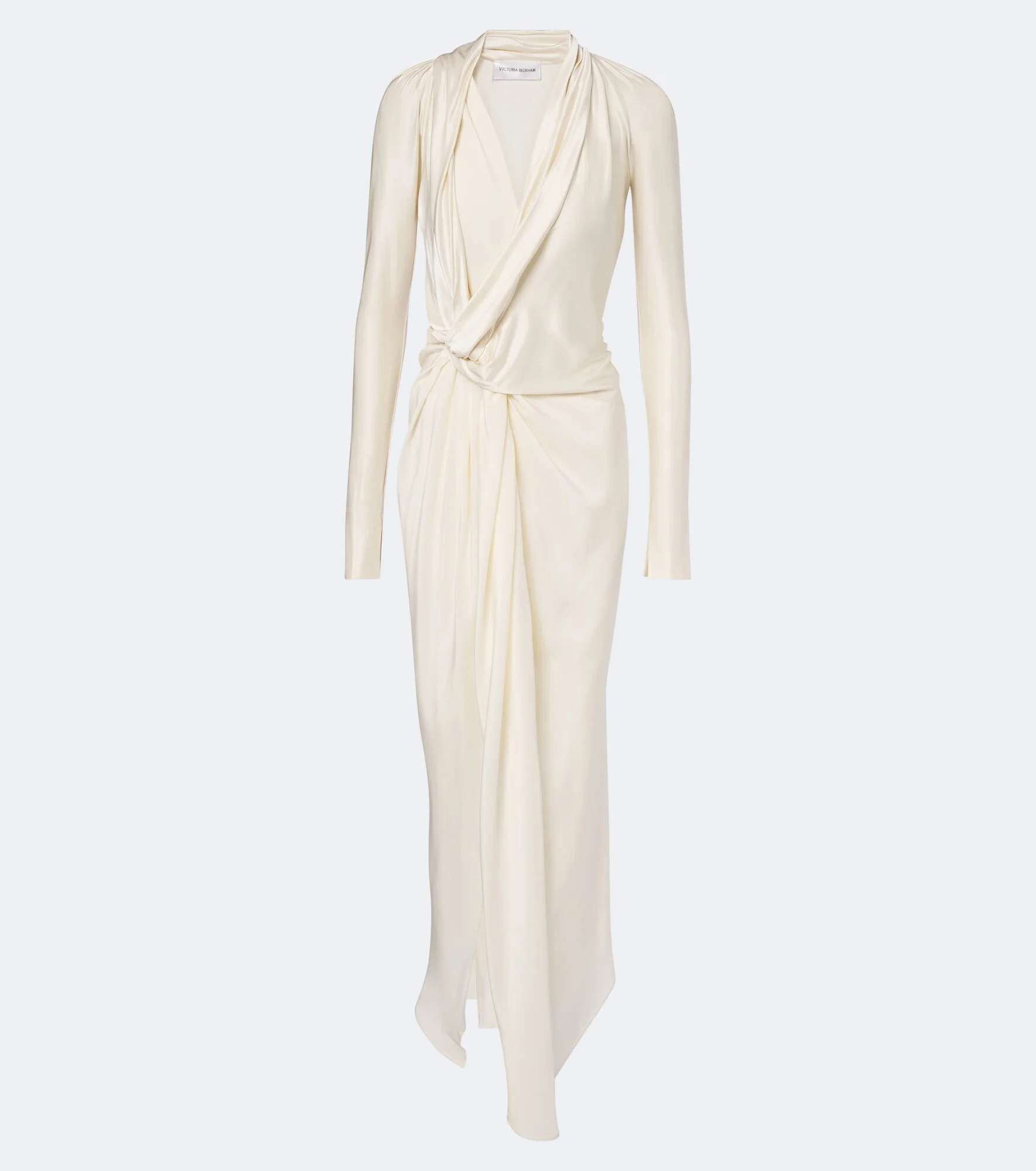 Lea draped jersey midi dress - 1