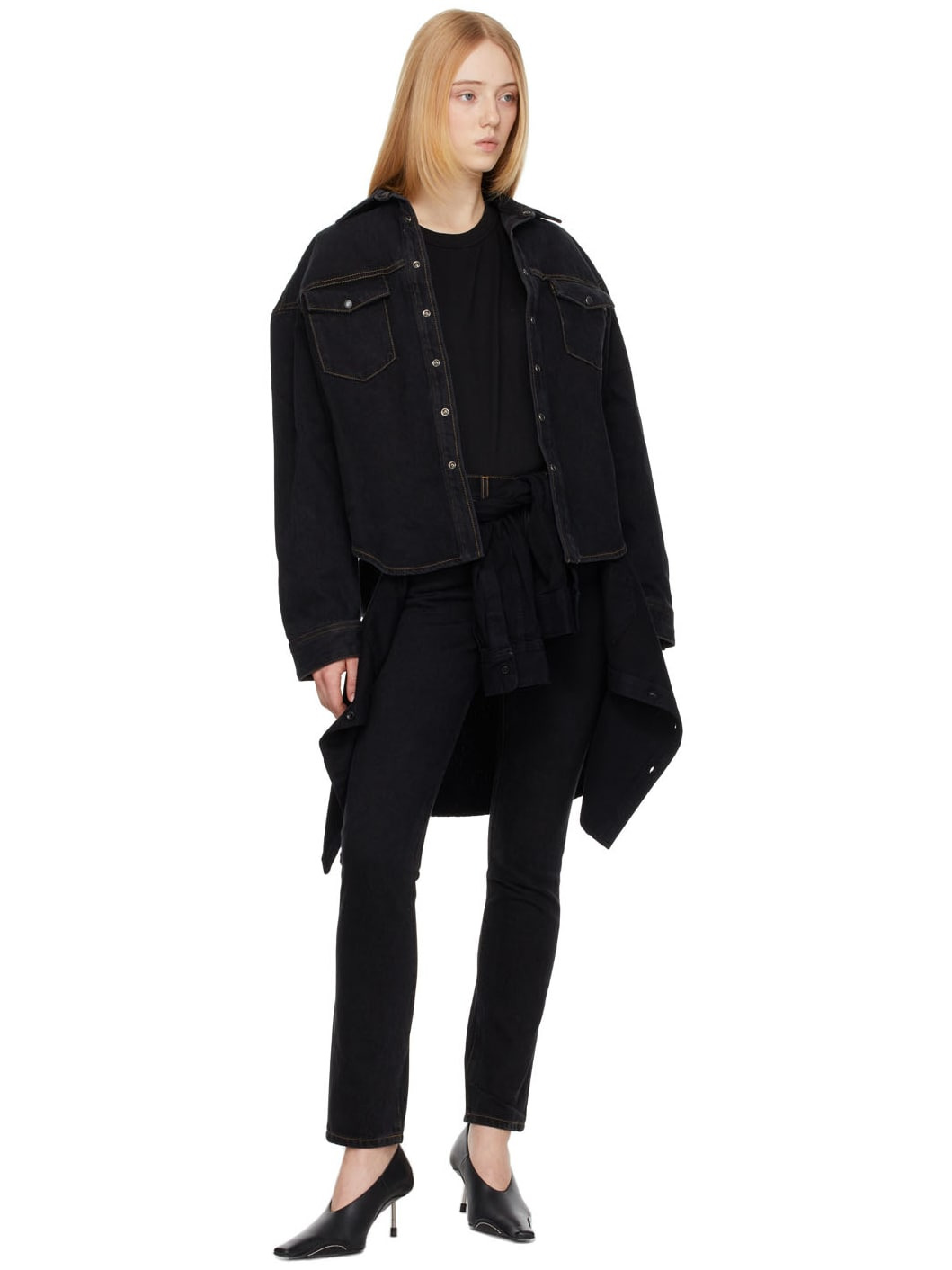 Black Denim Jeans - 4