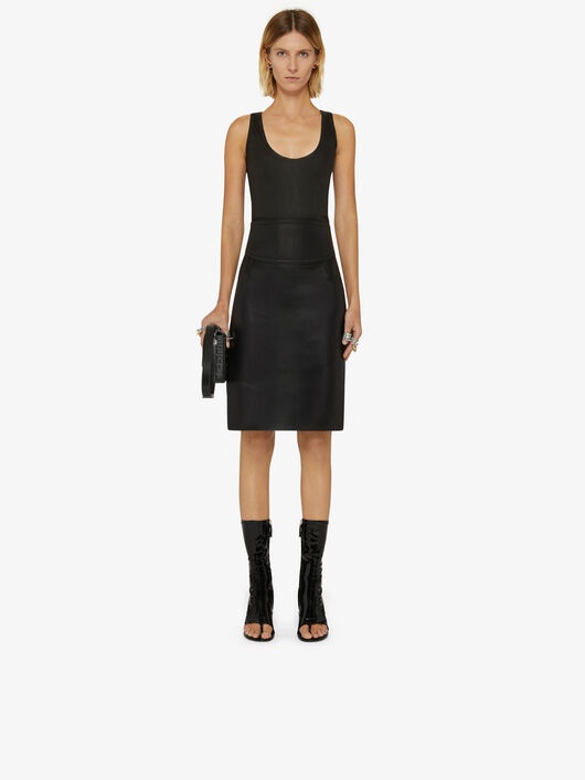 TANK TOP IN LEATHER WITH GRAPHIC BAND - 2