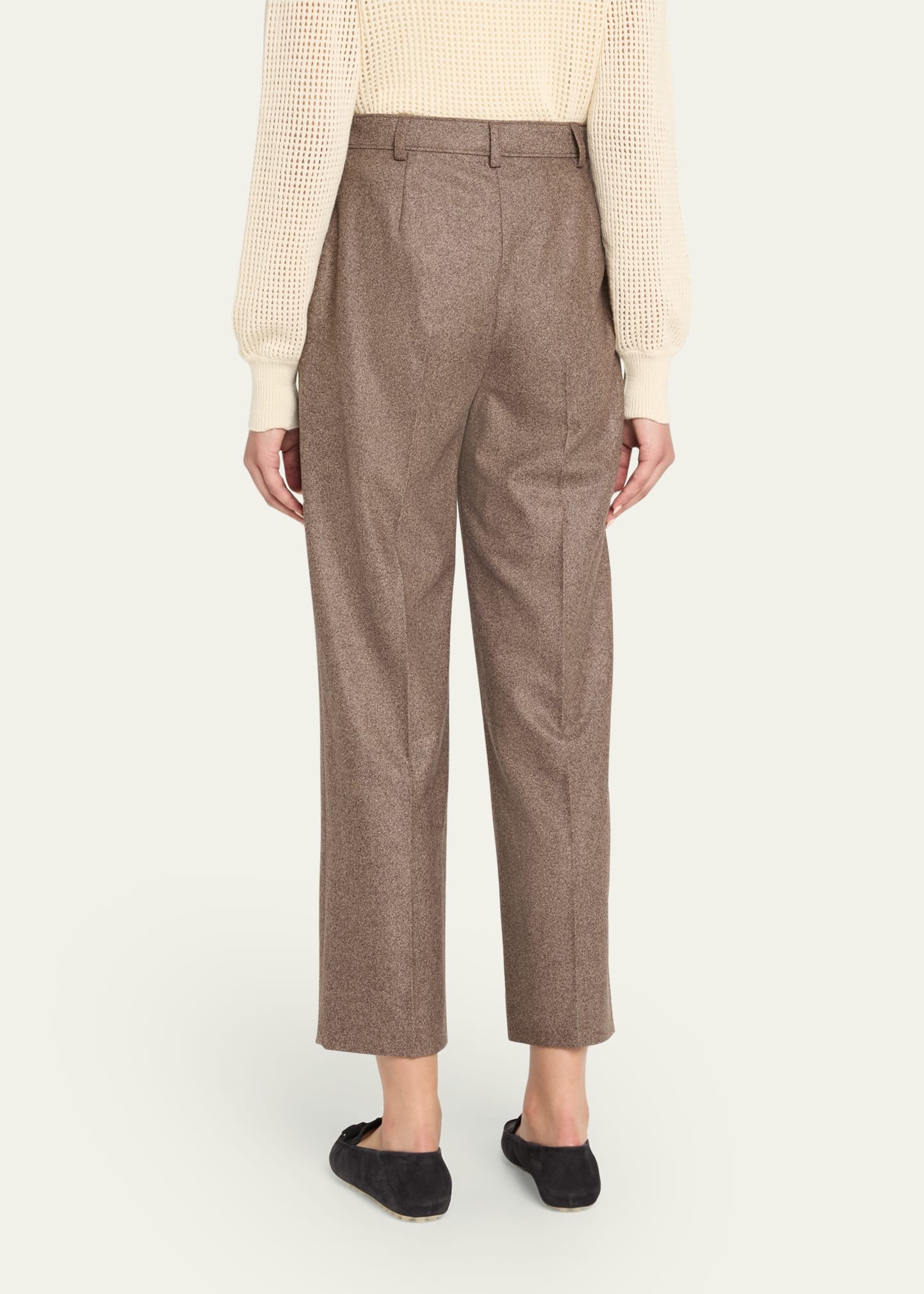 Yurik Wish Cashmere Flannel Trousers - 3