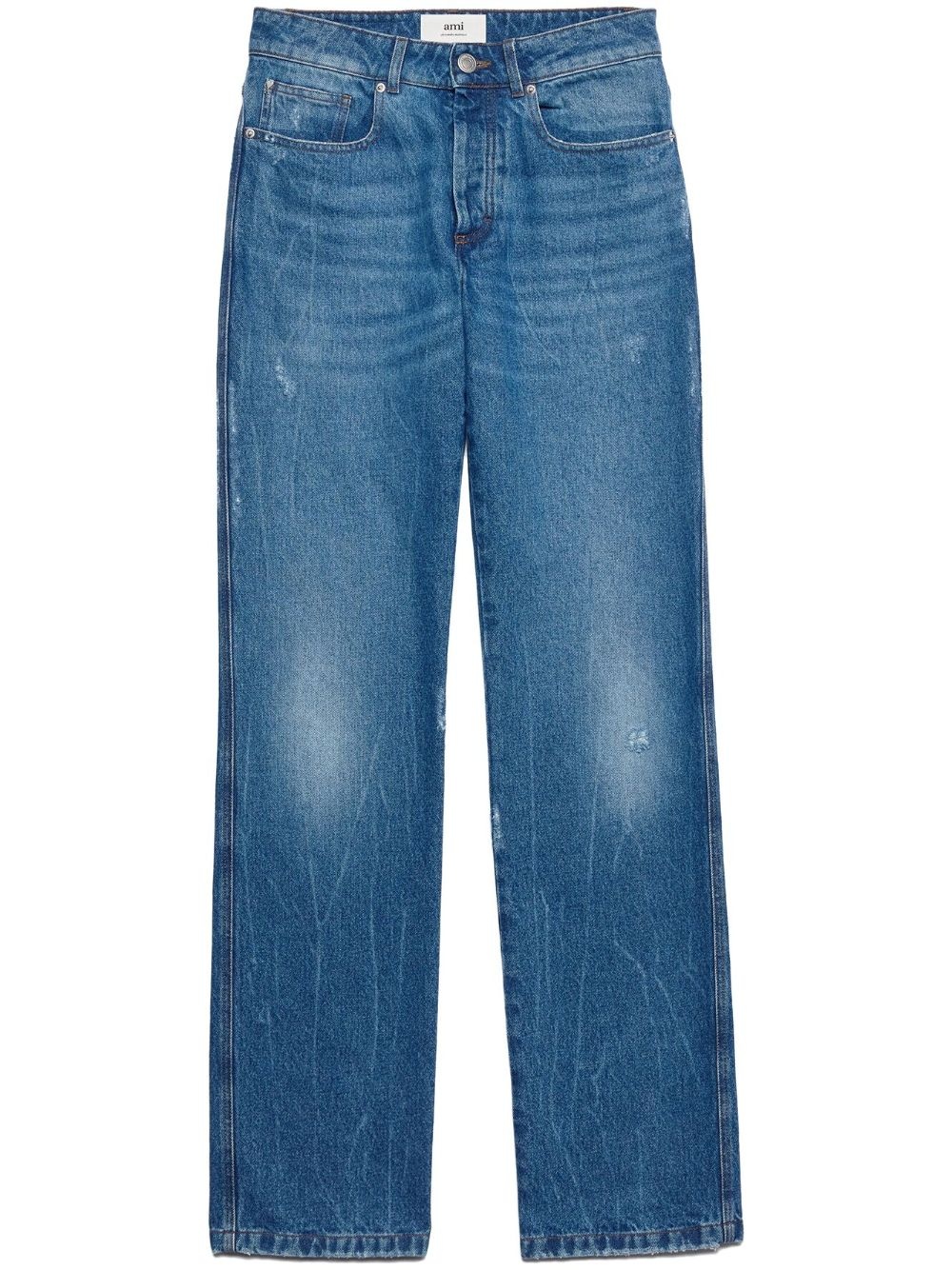 low-rise straight-leg jeans - 1