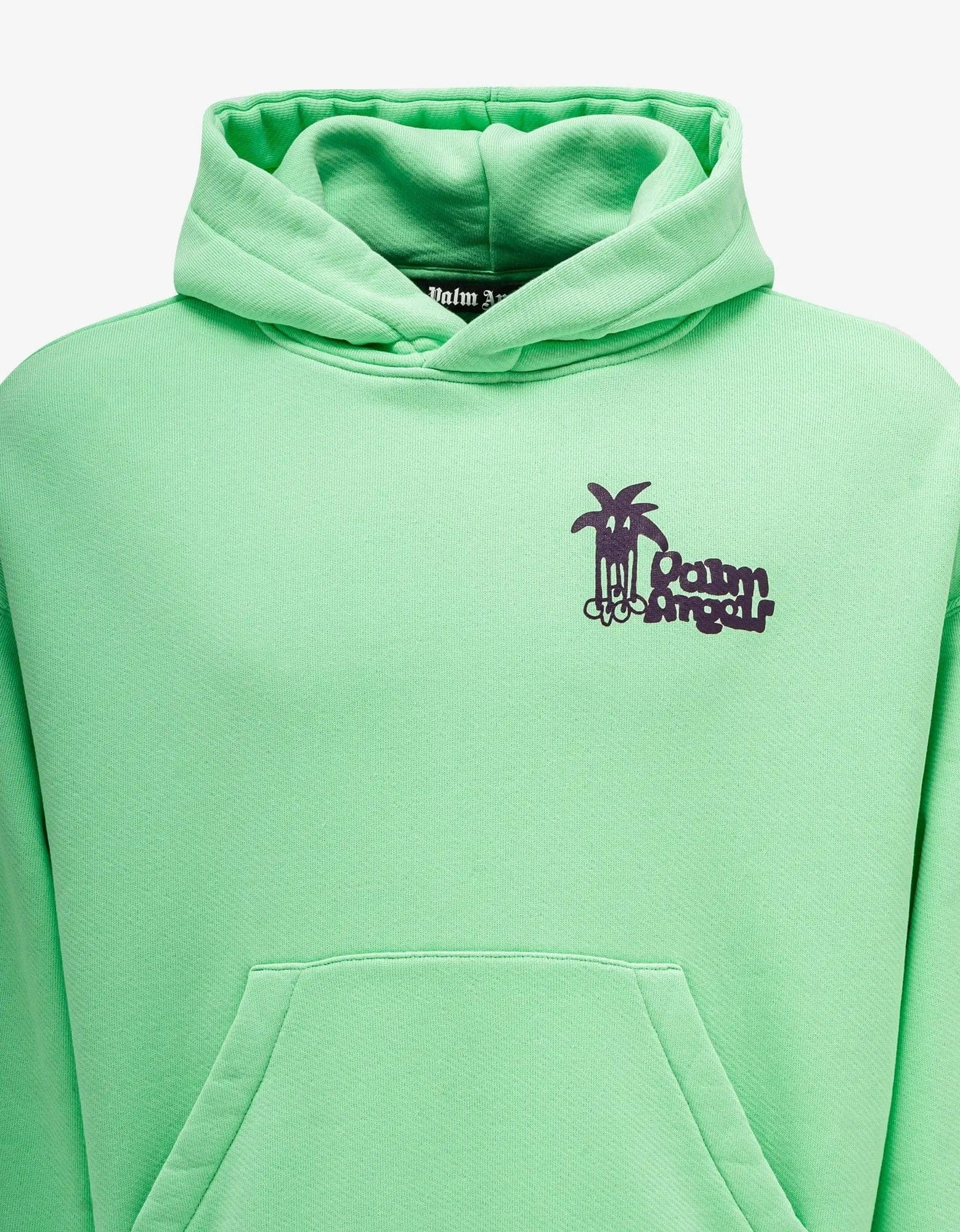 Palm Angels Green Douby Logo Hoodie - 4