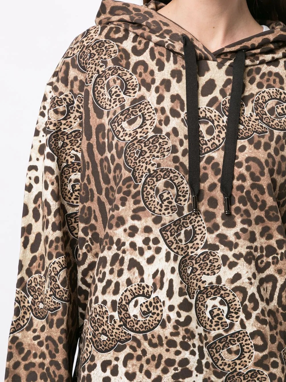 leopard print hoodie - 5