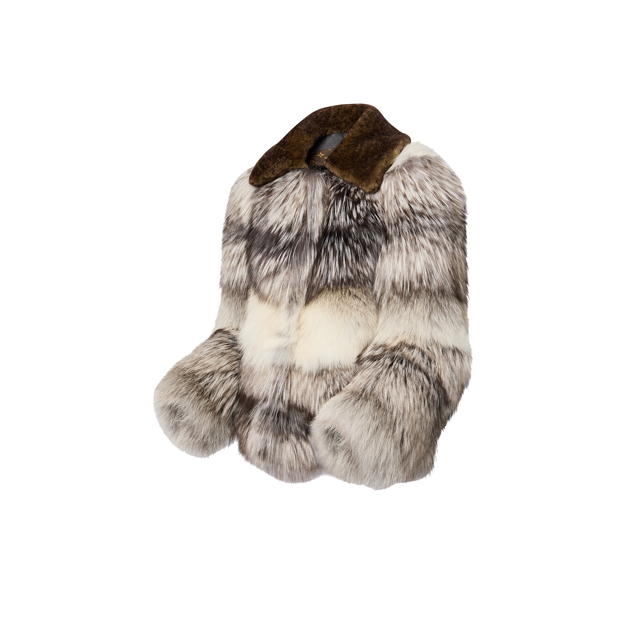 Chunky Stripes Fox Fur Coat - 2