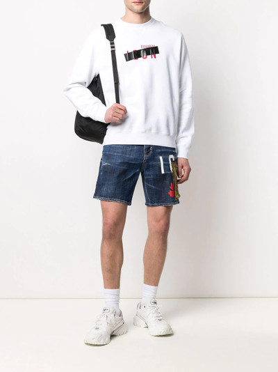 DSQUARED2 knee-length denim shorts outlook