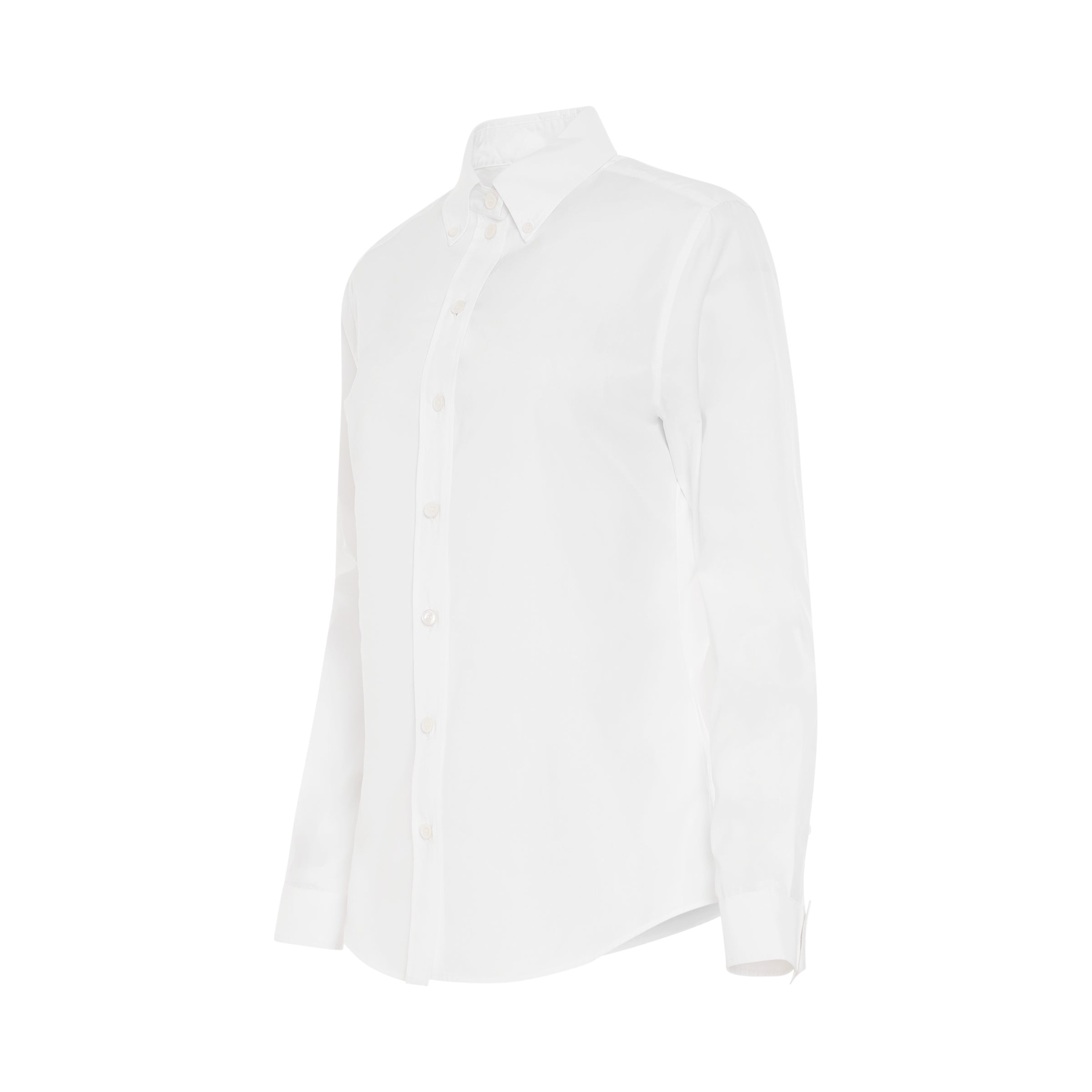 Organic Classic Poplin Shirt in White - 2