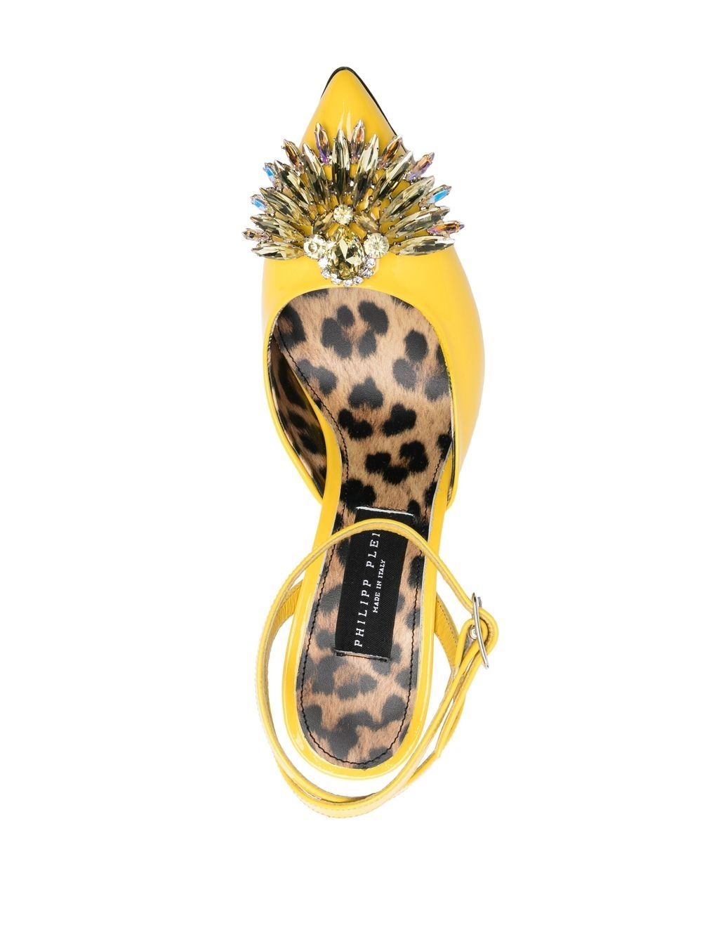vernice 110mm crystal-embellished pumps - 4