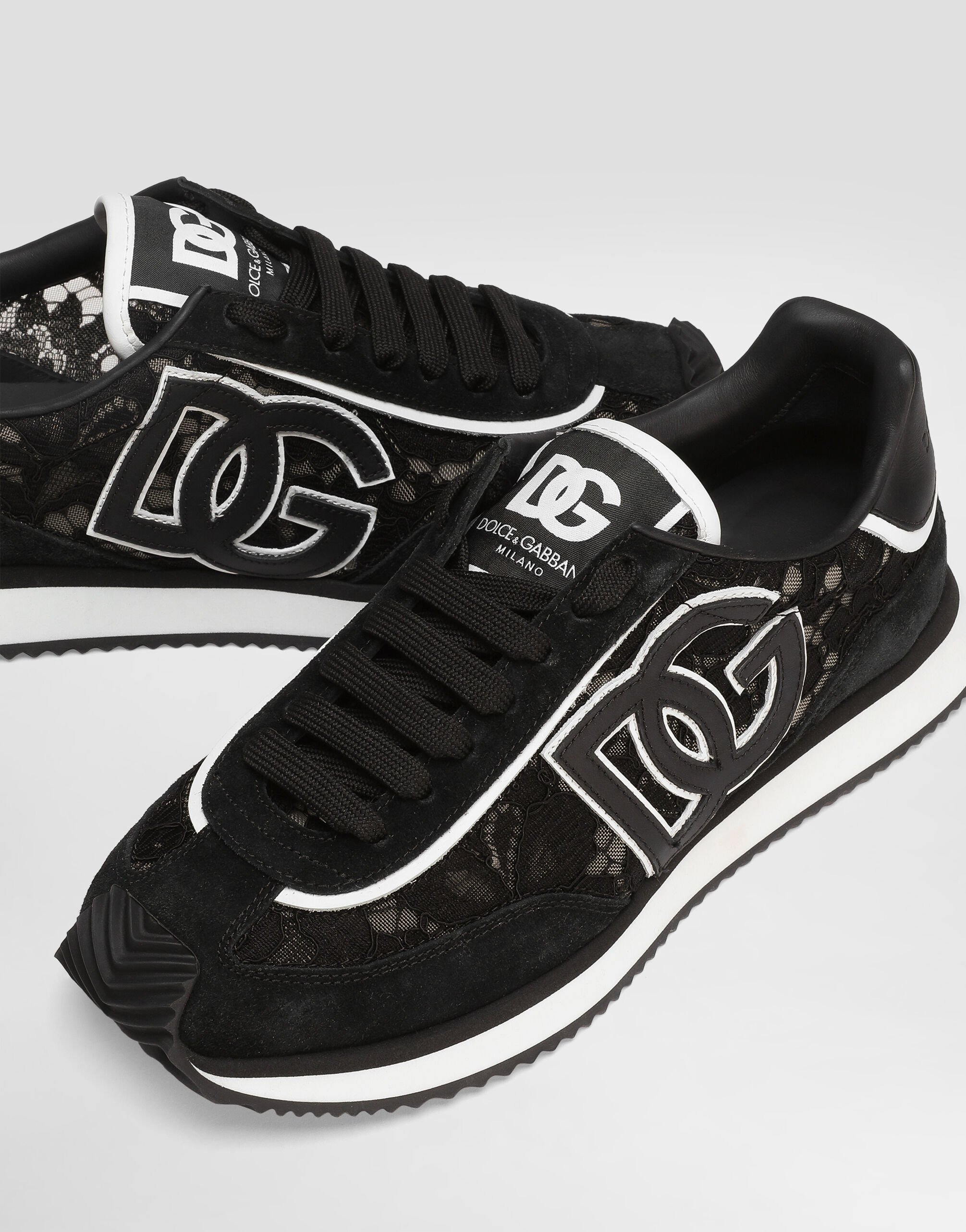DG Cushion sneakers in calfskin and fabric - 4