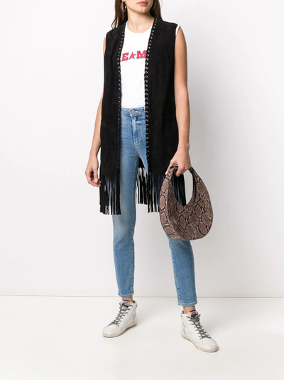 Golden Goose studded detailed fringe waistcoat outlook