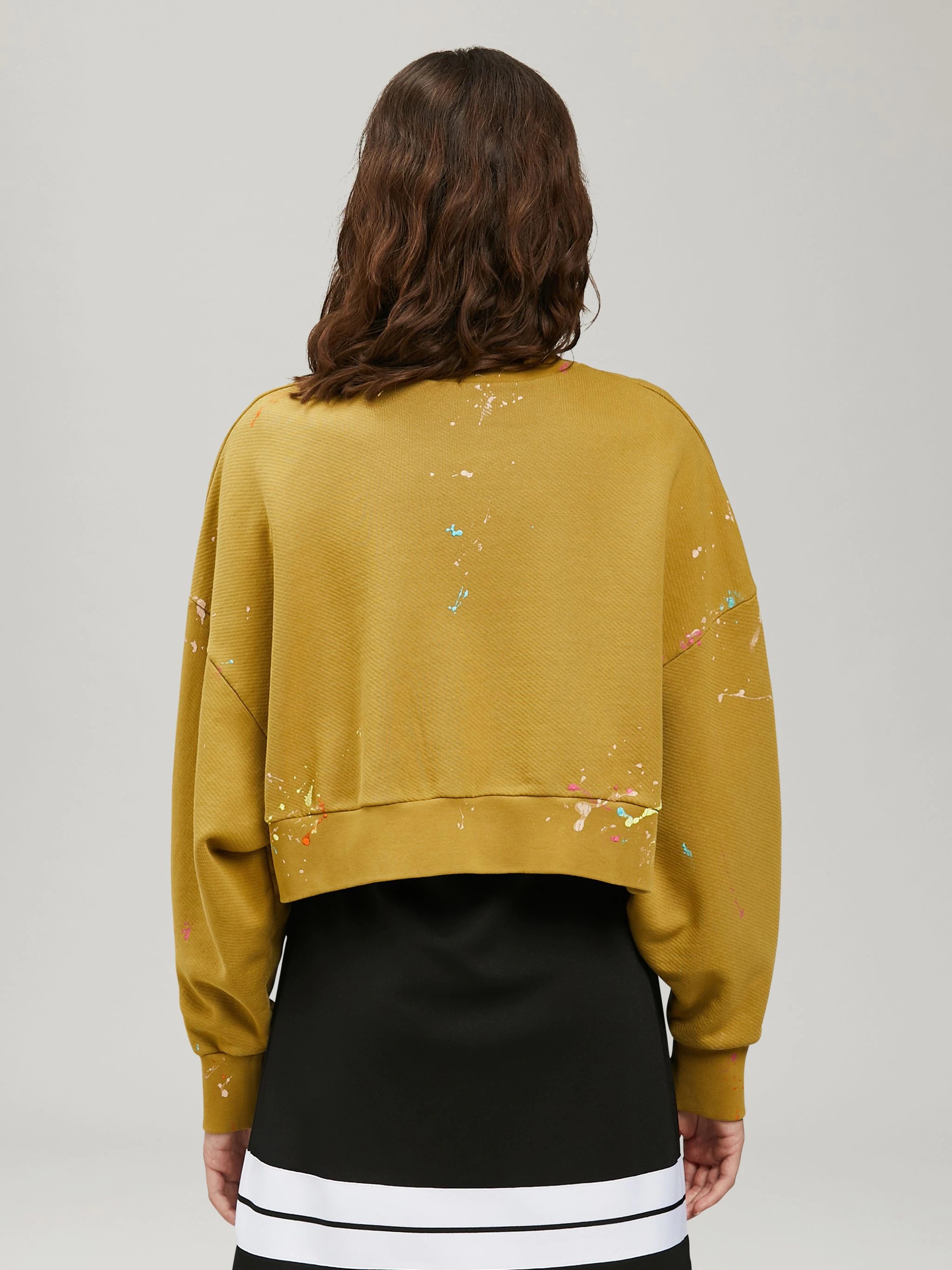PAINTED CROPPED SWEATSHIRT - 5