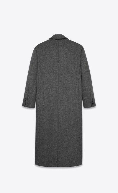 SAINT LAURENT oversized coat in wool outlook