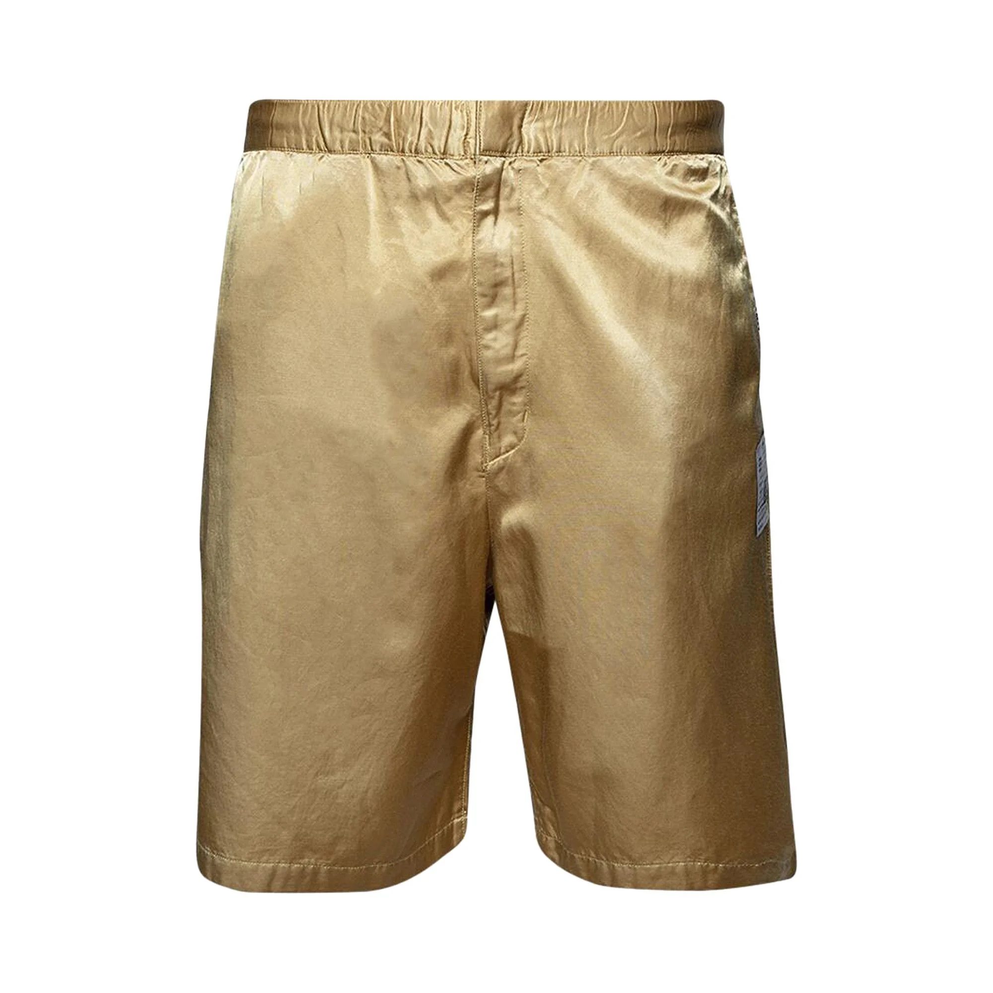 Maison Mihara Yasuhiro Aged Satin Shorts 'Yellow' - 1