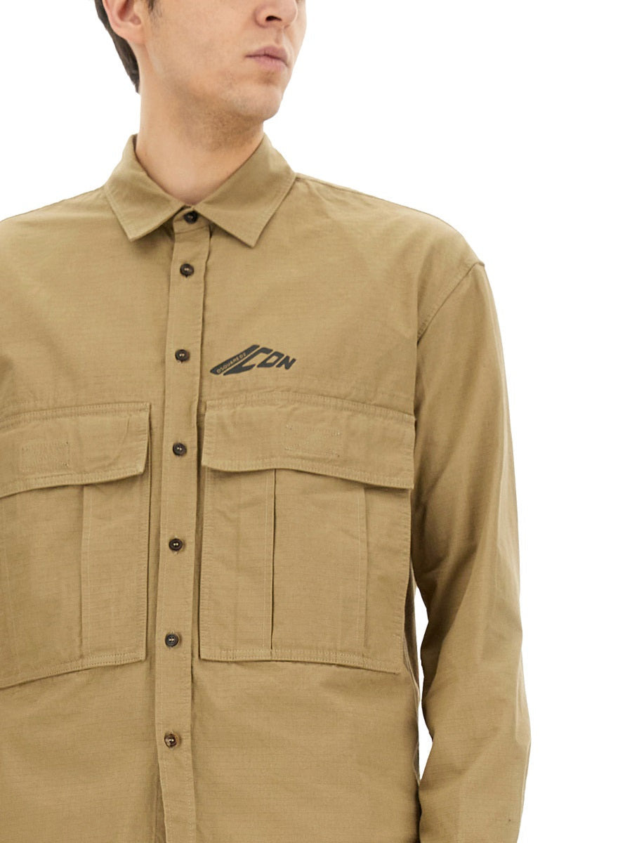 Dsquared Men "Icon Ripstop" Shirt - 4