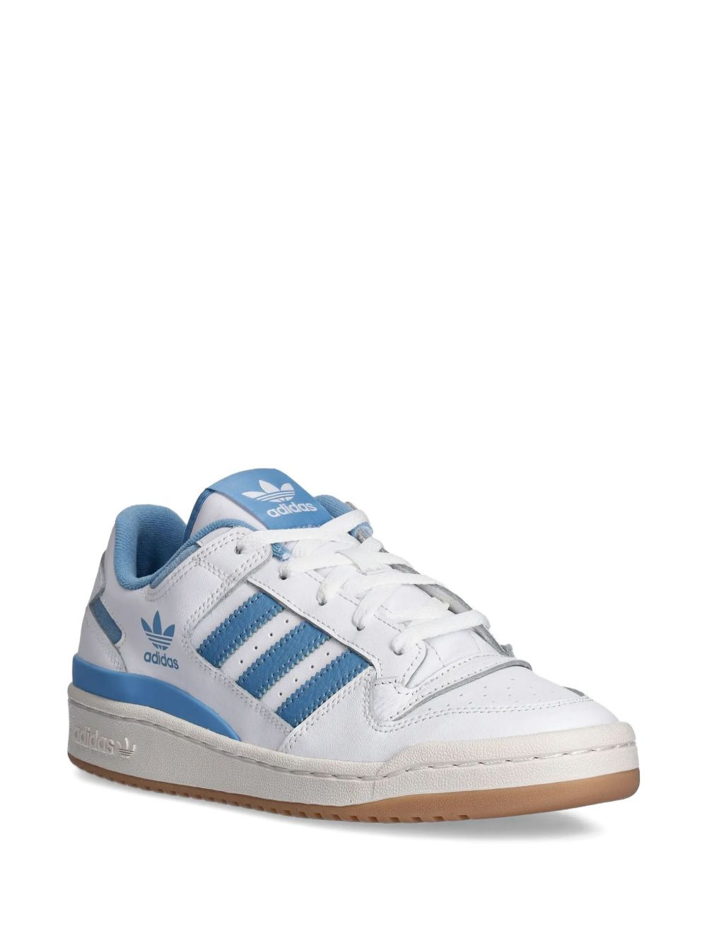 three-stripe leather trainers - 2
