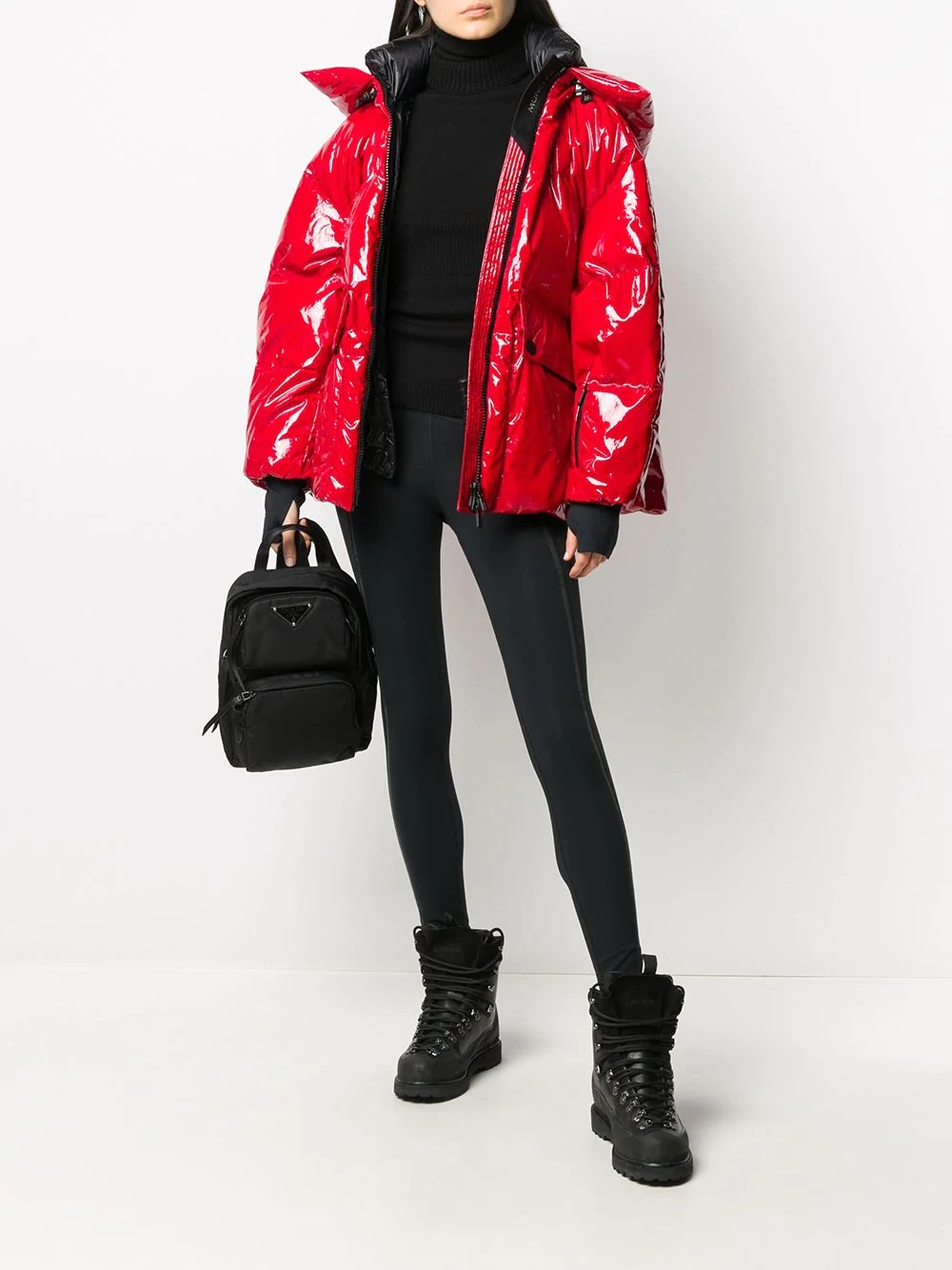 high-shine quilted jacket  - 2