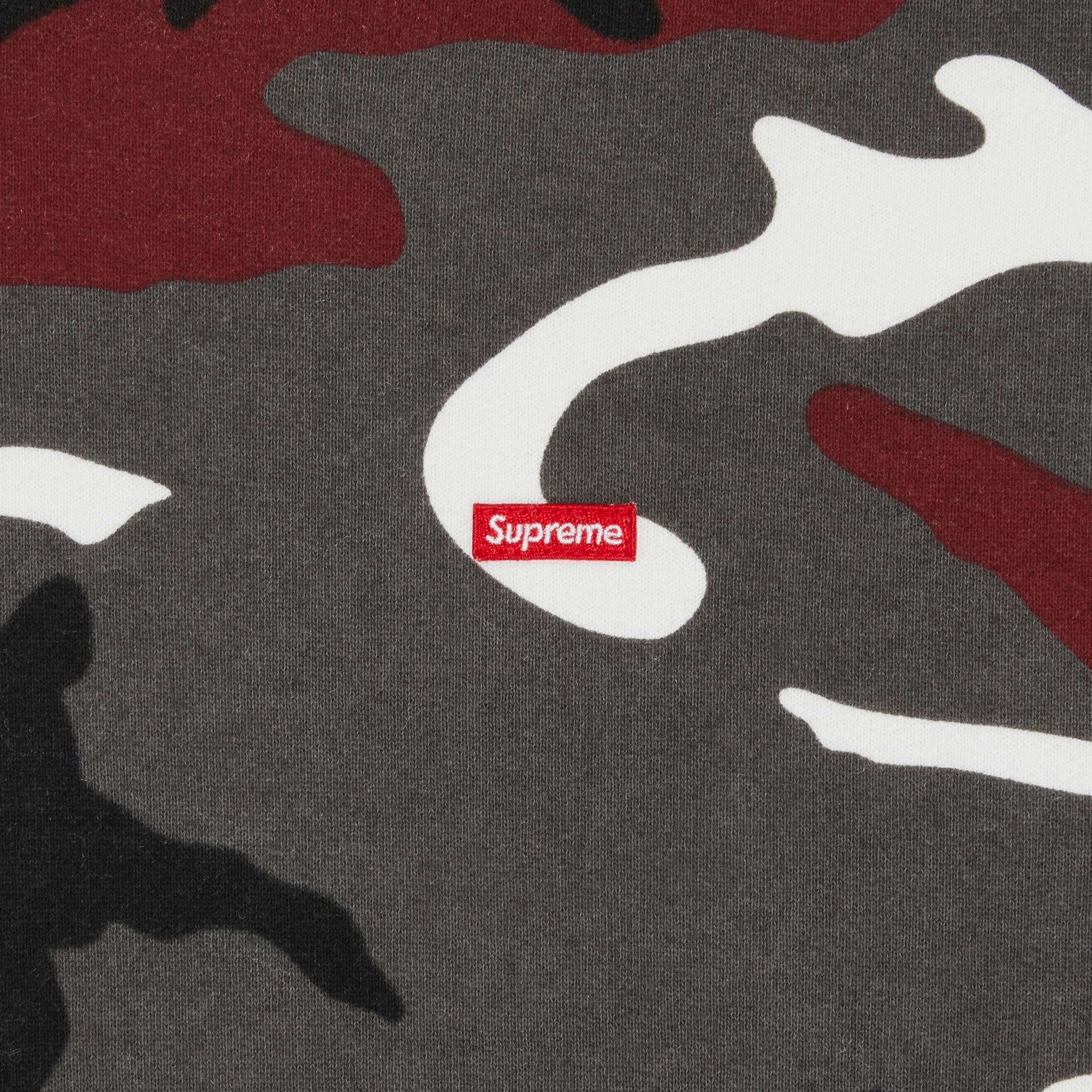 Supreme Small Box Drawcord Hooded Sweatshirt 'Red Camo' - 2