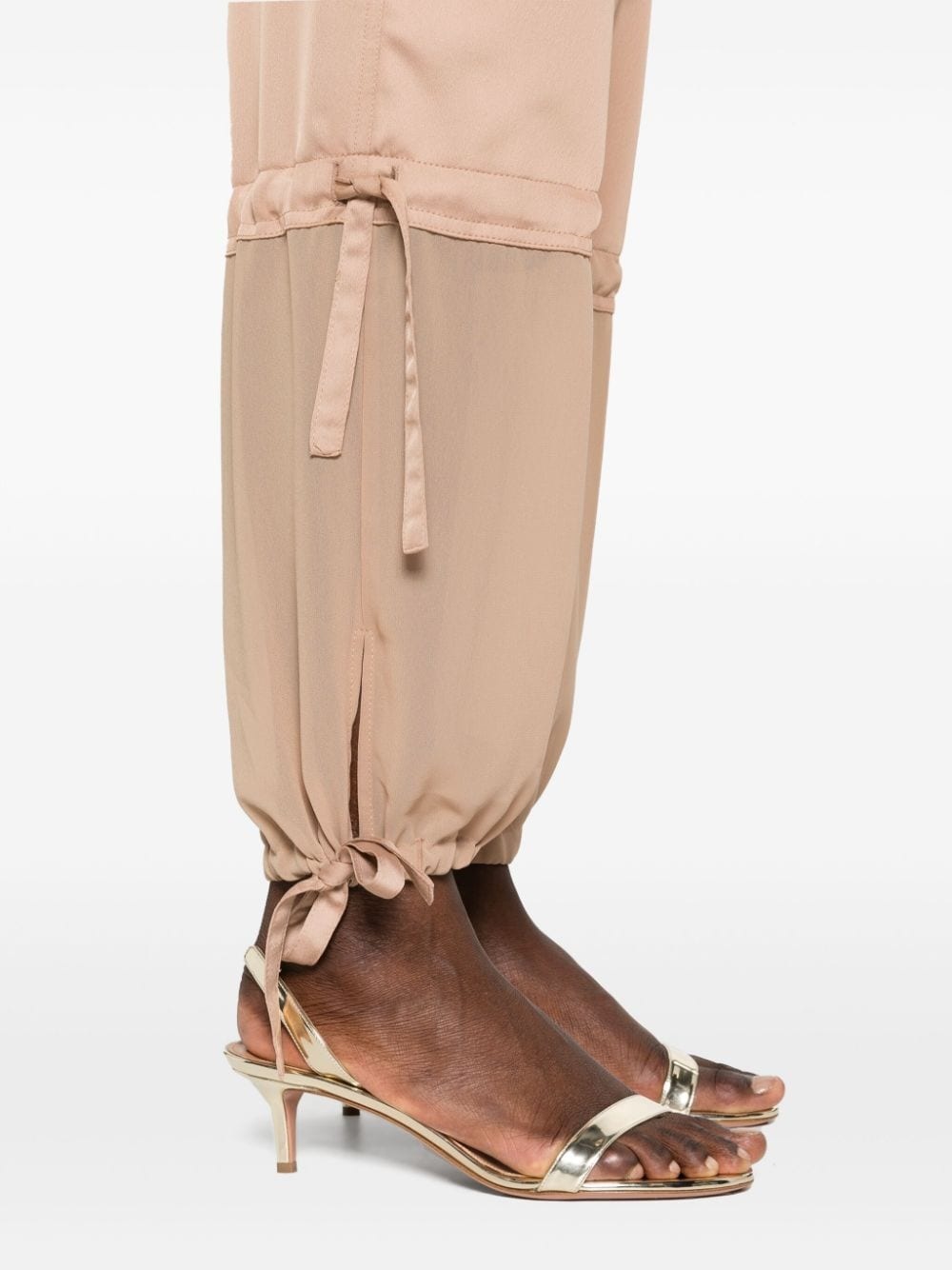 wide-leg cargo trousers - 5