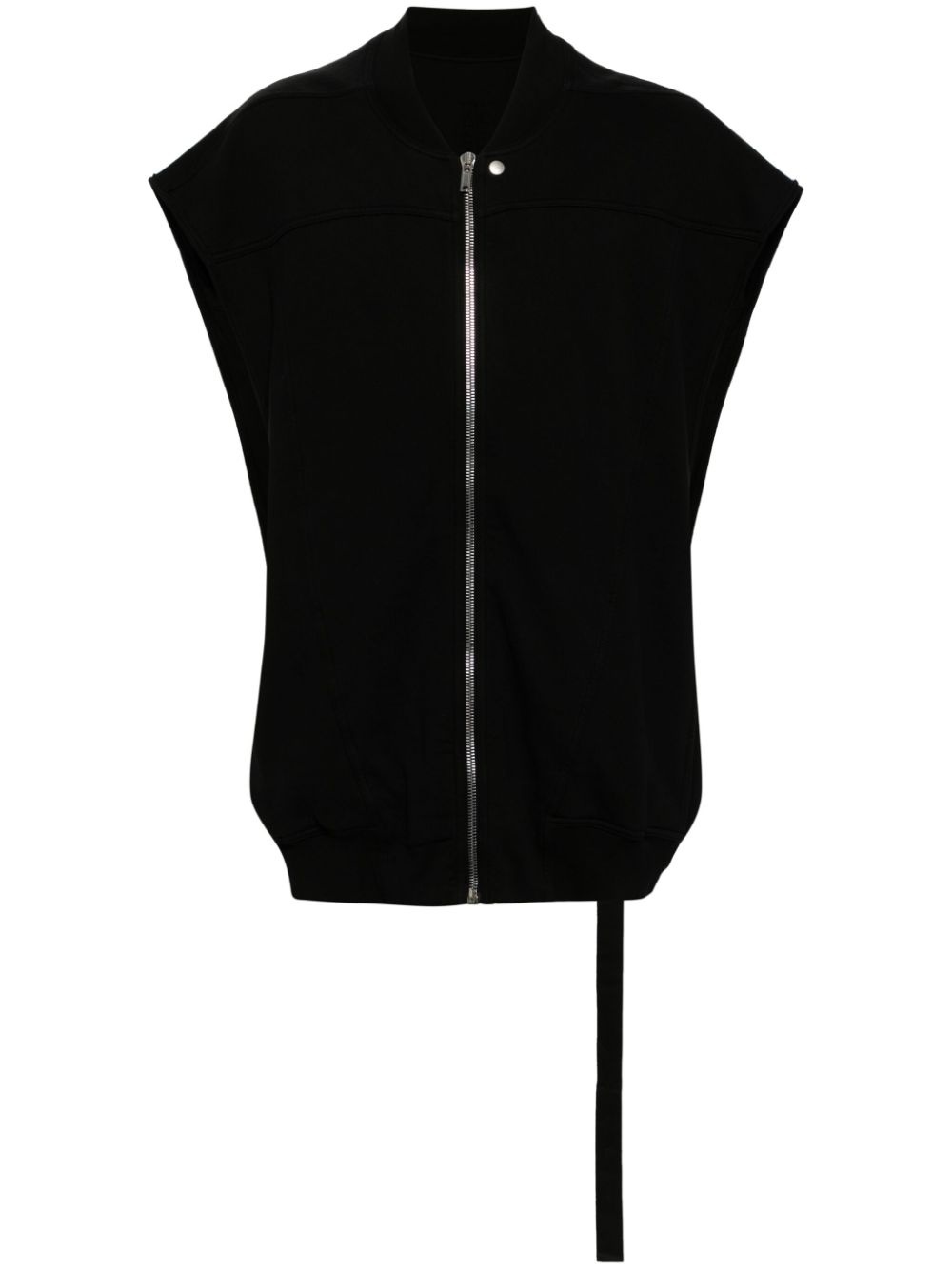 sleeveless zip-up cotton jacket - 1