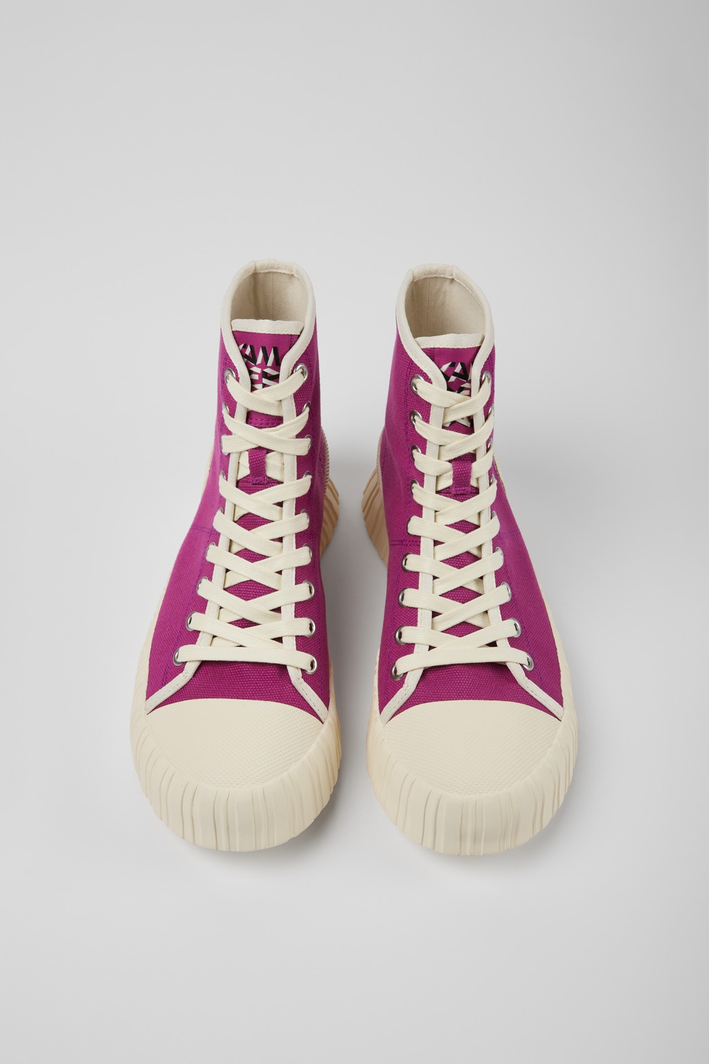 Purple recycled cotton sneakers - 4