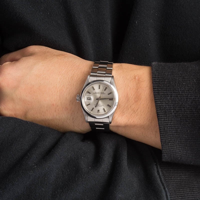Used Rolex Date 1500 Silver Dial - 5